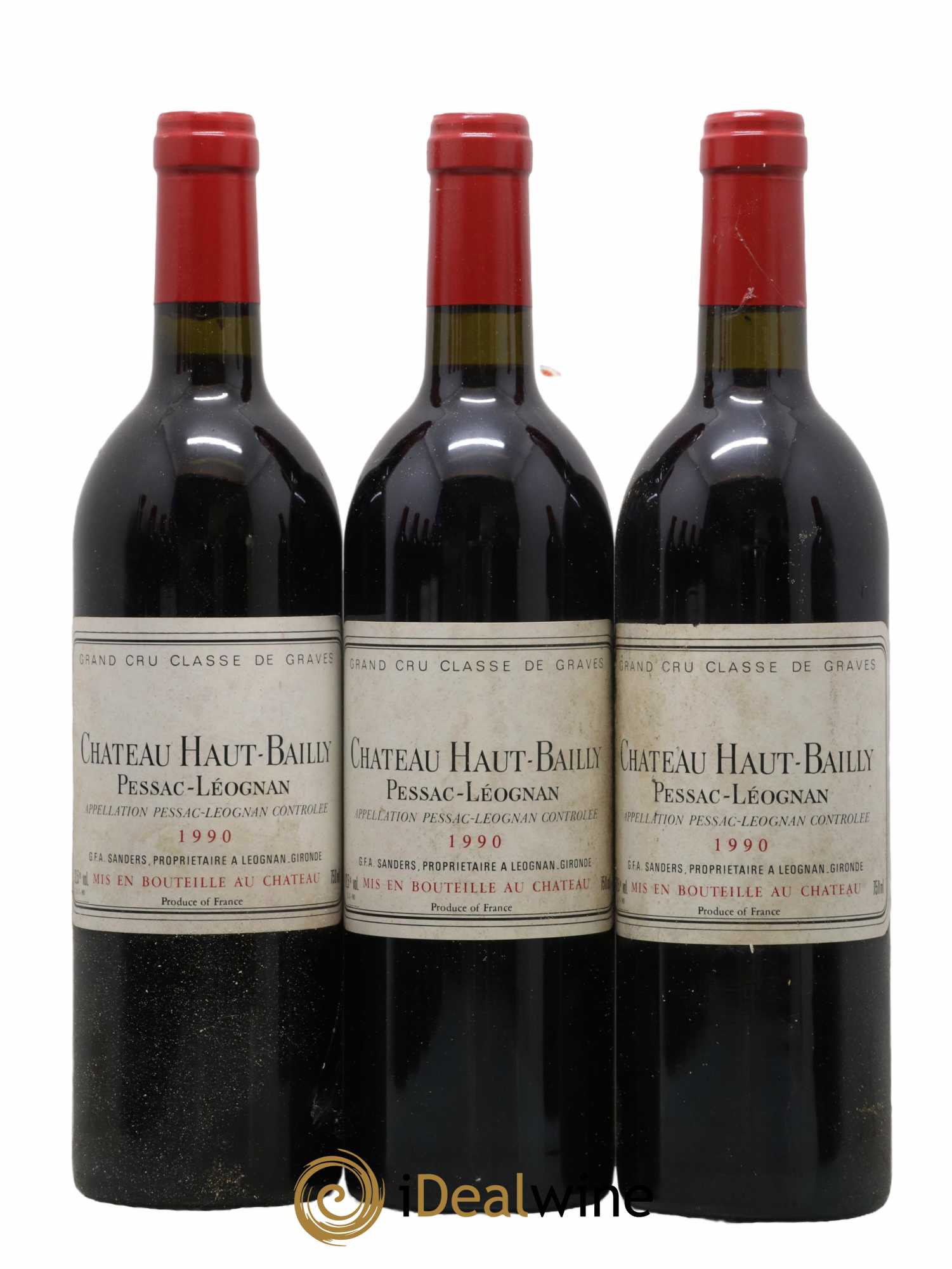 Château Haut-Bailly Cru Classé de Graves 1990 - Lot de 12 bouteilles - 2
