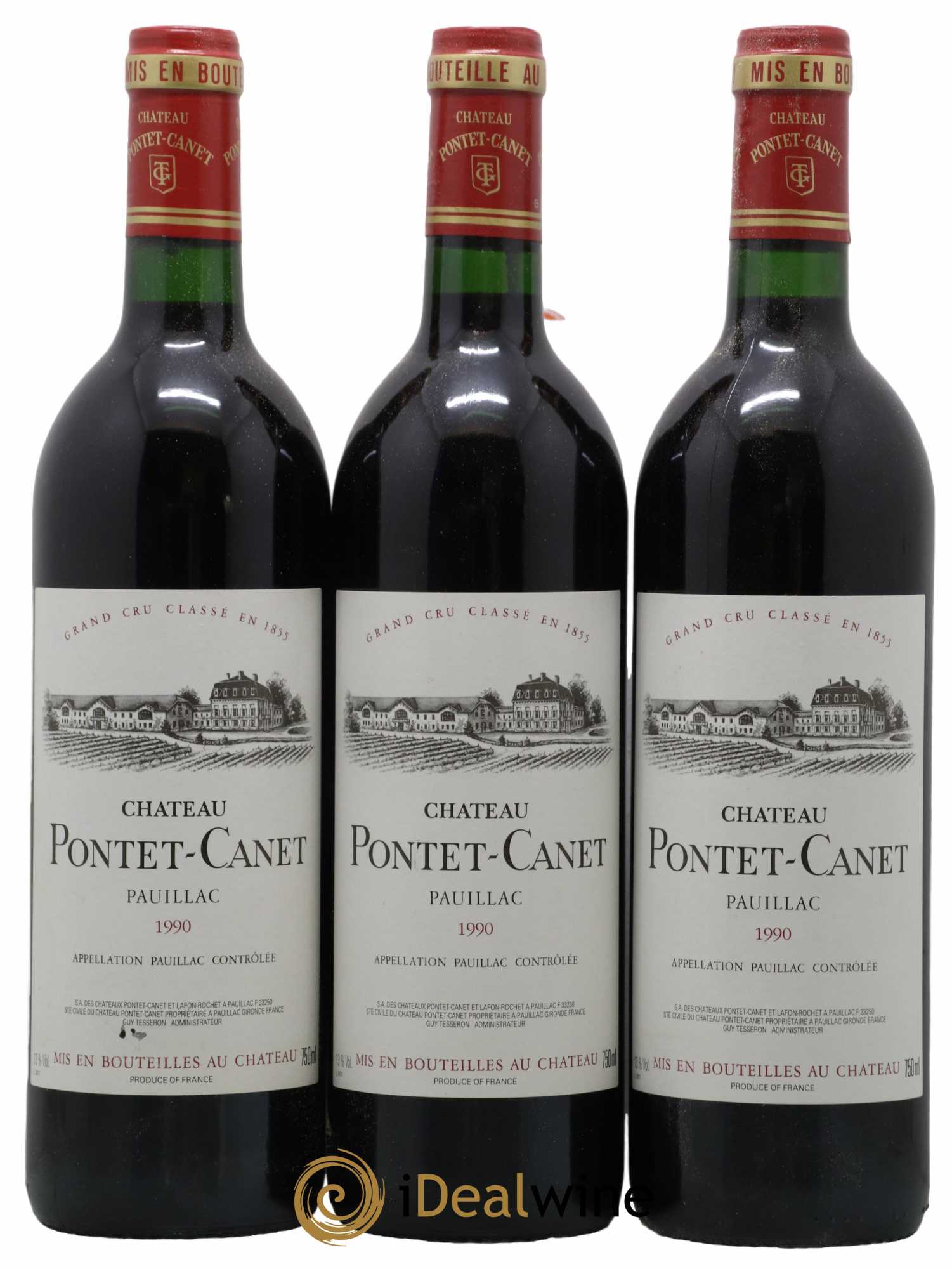 Château Pontet Canet 5ème Grand Cru Classé 1990 - Lot de 12 bouteilles - 4