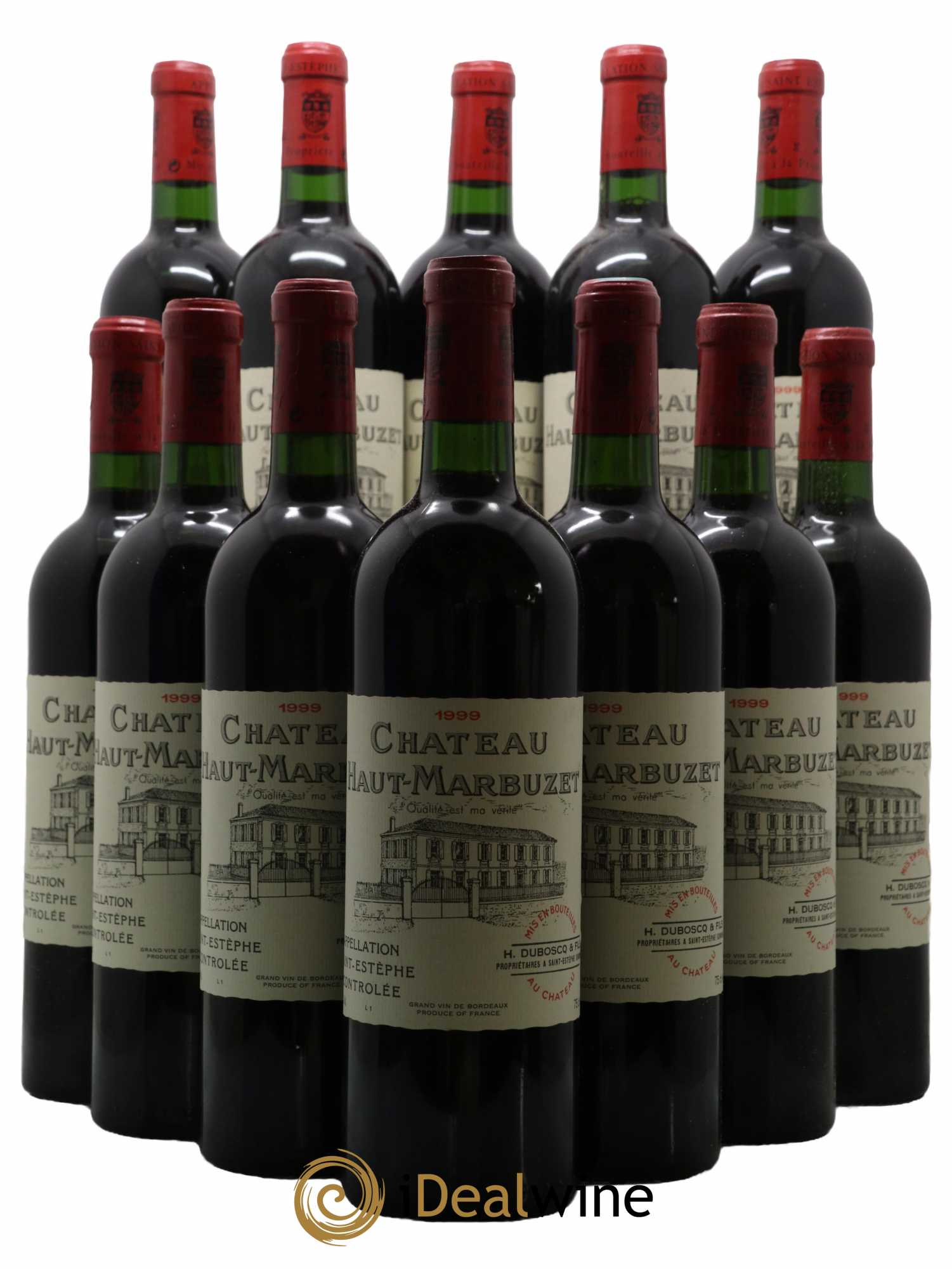 Château Haut Marbuzet 1999 - Lot de 12 bouteilles - 0