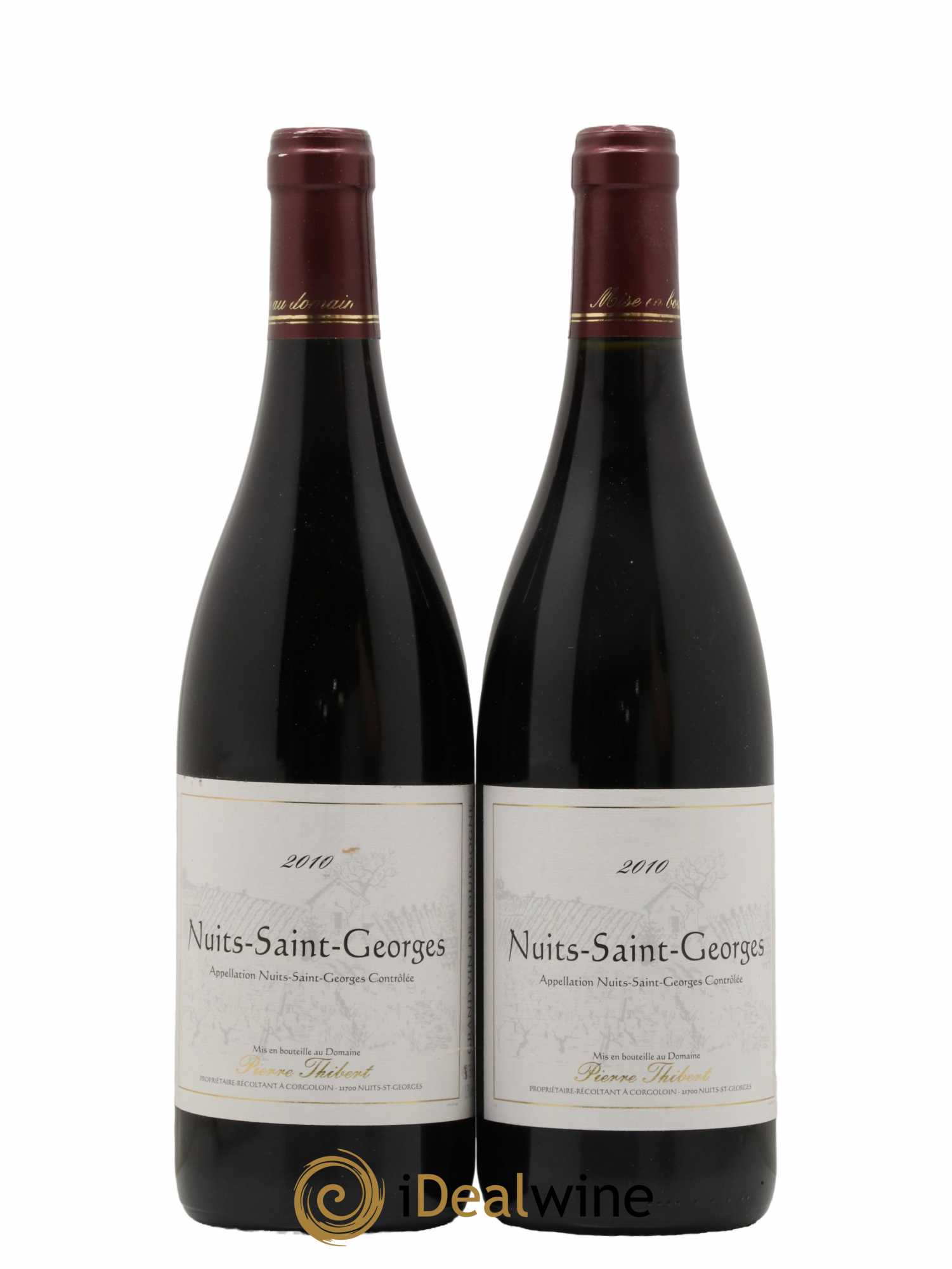 Nuits-Saint-Georges Pierre Thibert 2010 - Lot de 2 bouteilles - 0