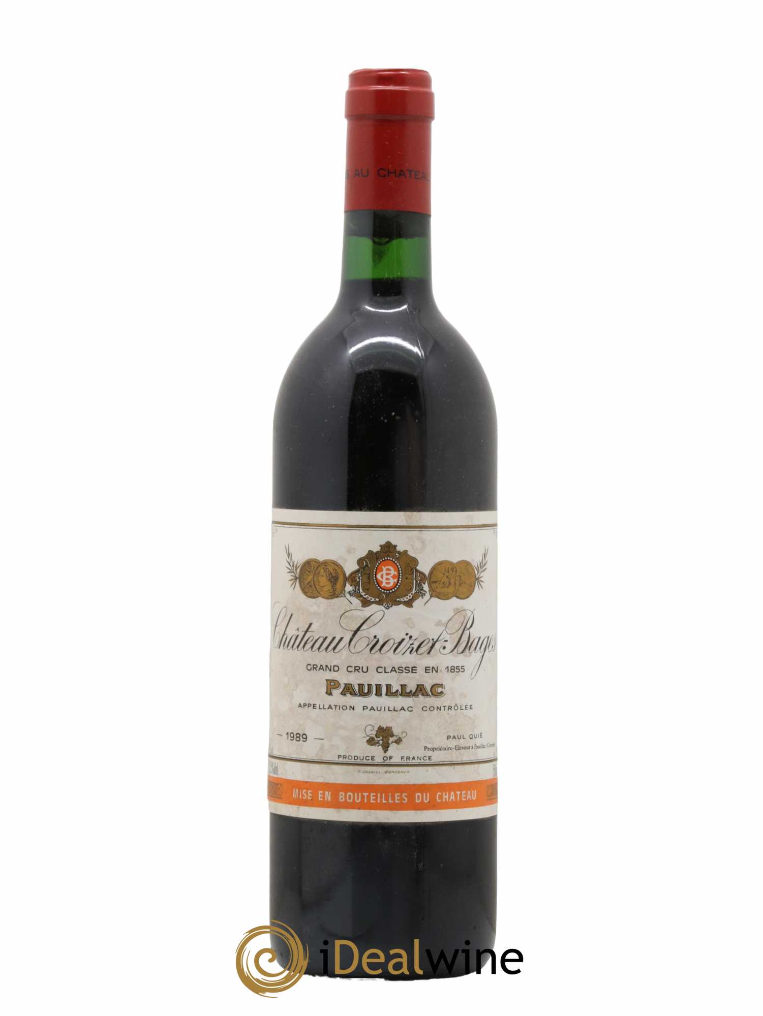 Château Croizet Bages 5ème Grand Cru Classé 1989 - Lot de 1 bouteille - 0