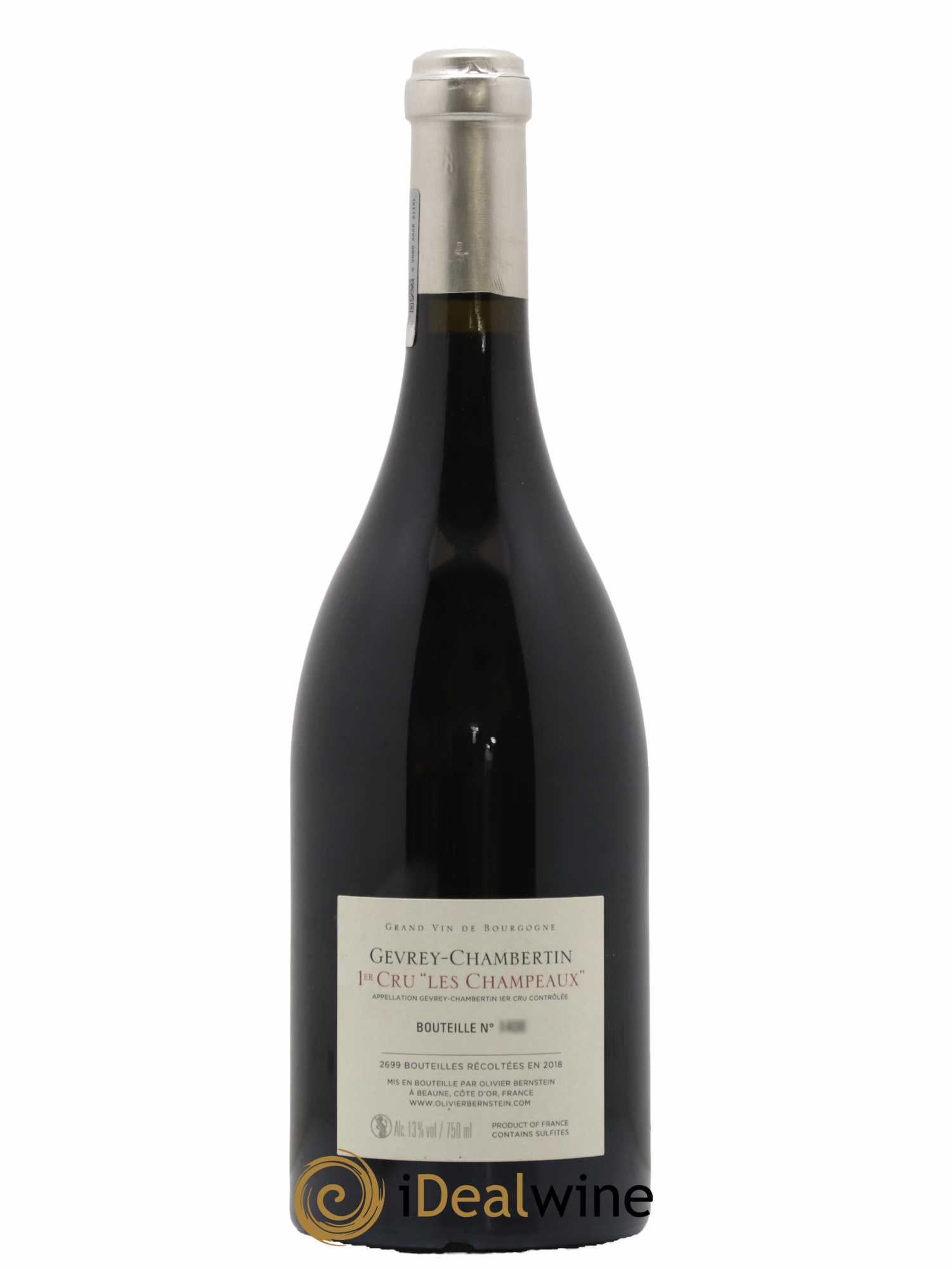 Gevrey-Chambertin 1er Cru Les Champeaux Olivier Bernstein 2018 - Lot de 1 bouteille - 1