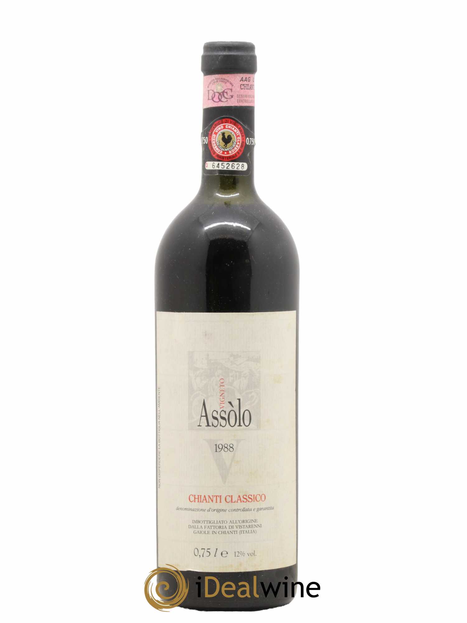 Chianti DOCG Fattoria di Vistarenni Classico Vigneto Assòlo 1988 - Lot de 1 bouteille - 0