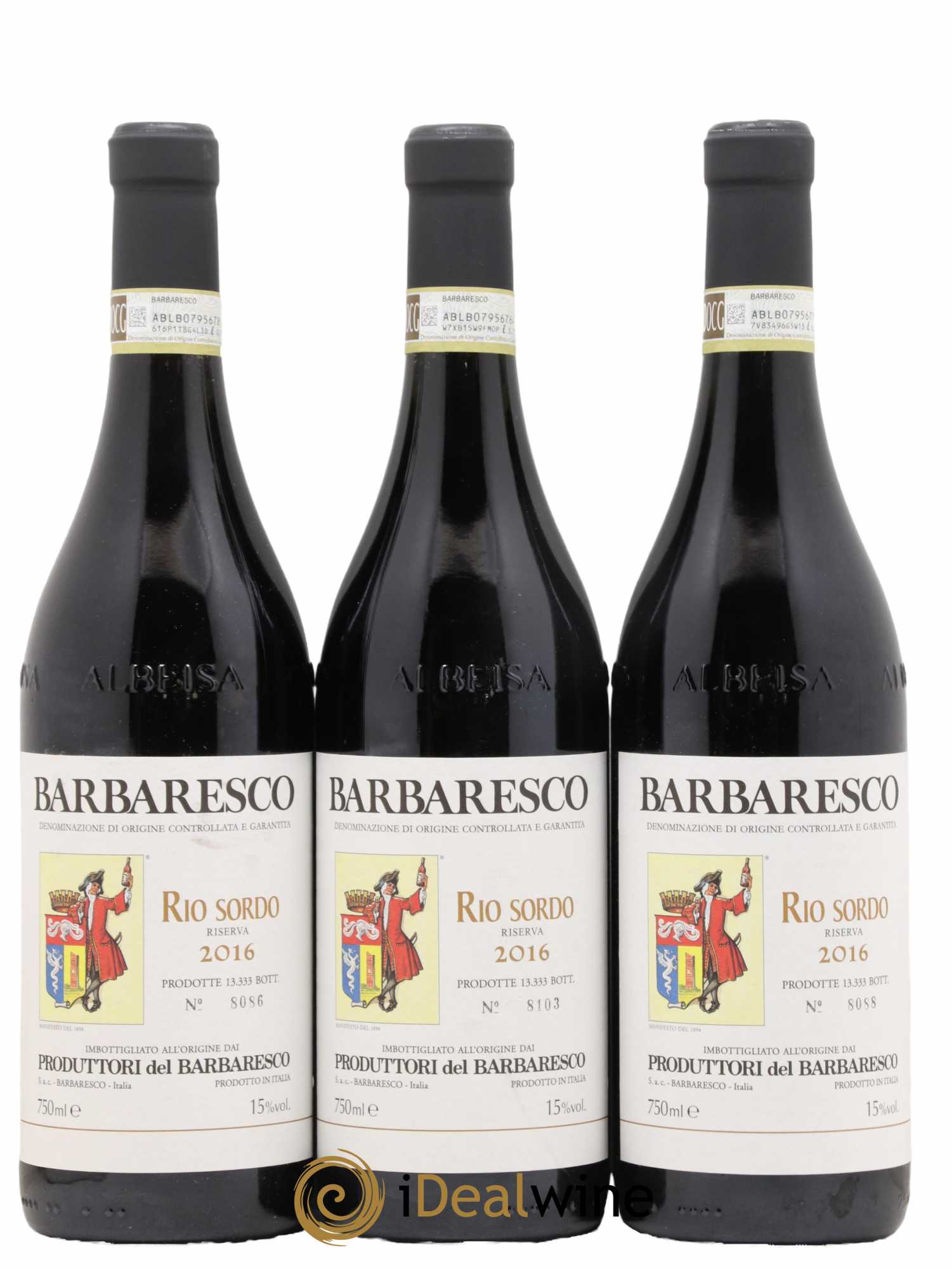 Barbaresco DOCG Riserva Riosordo Produttori del Barbaresco 2016 - Posten von 3 Flaschen - 0