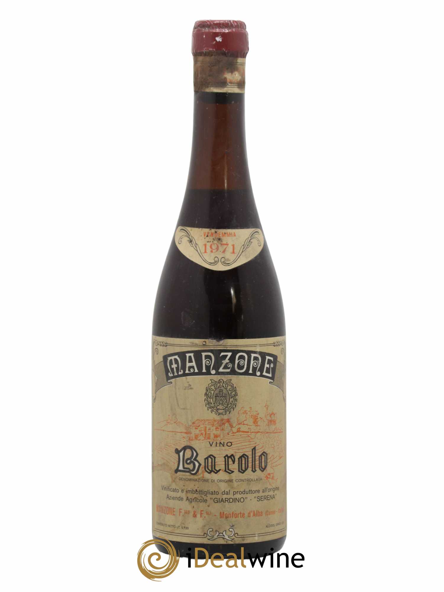 Barolo Manzone 1971 - Lot de 1 bouteille - 0