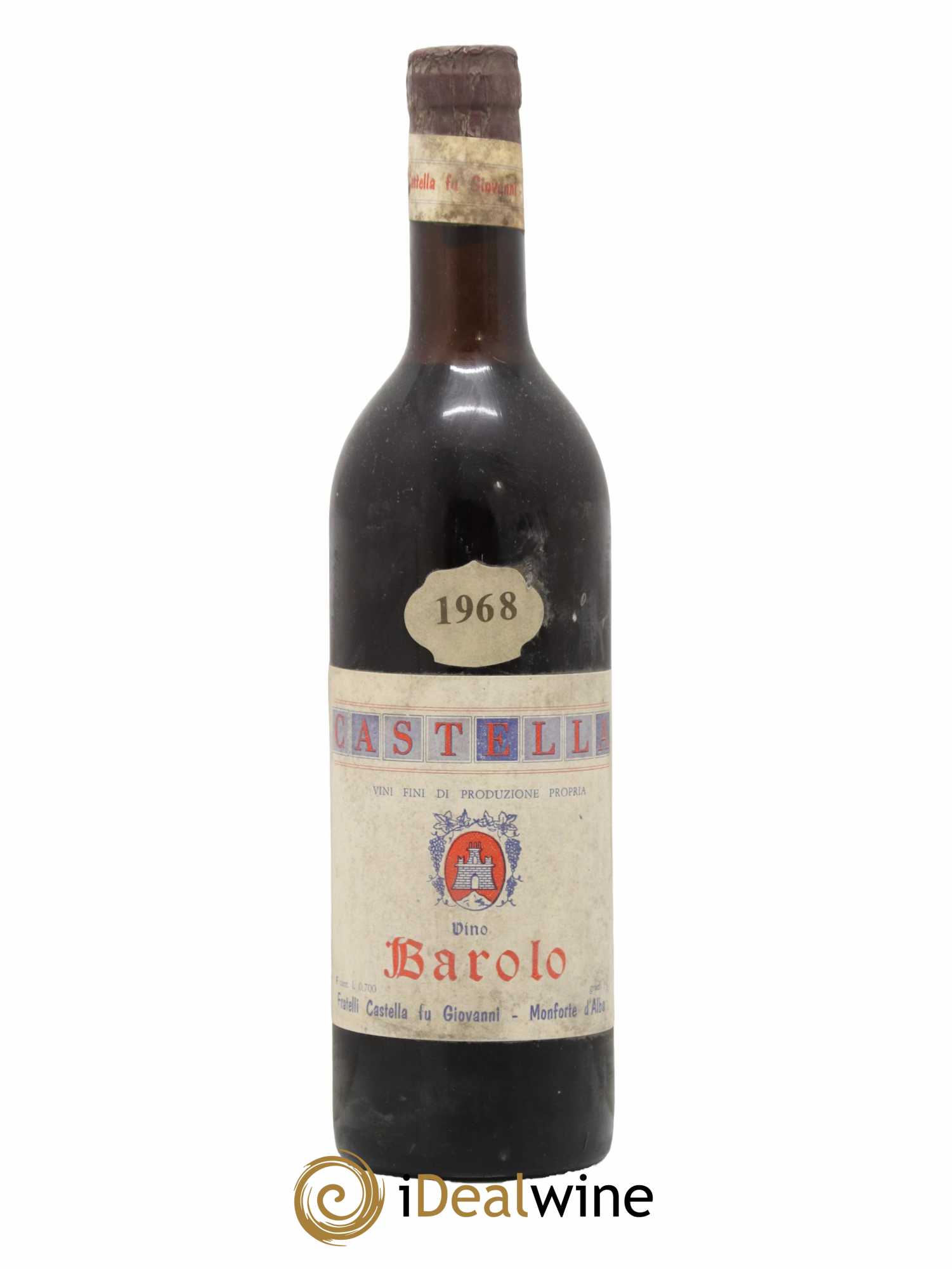 Barolo Fratelli Castella di Monforte 1968 - Lot de 1 bouteille - 0