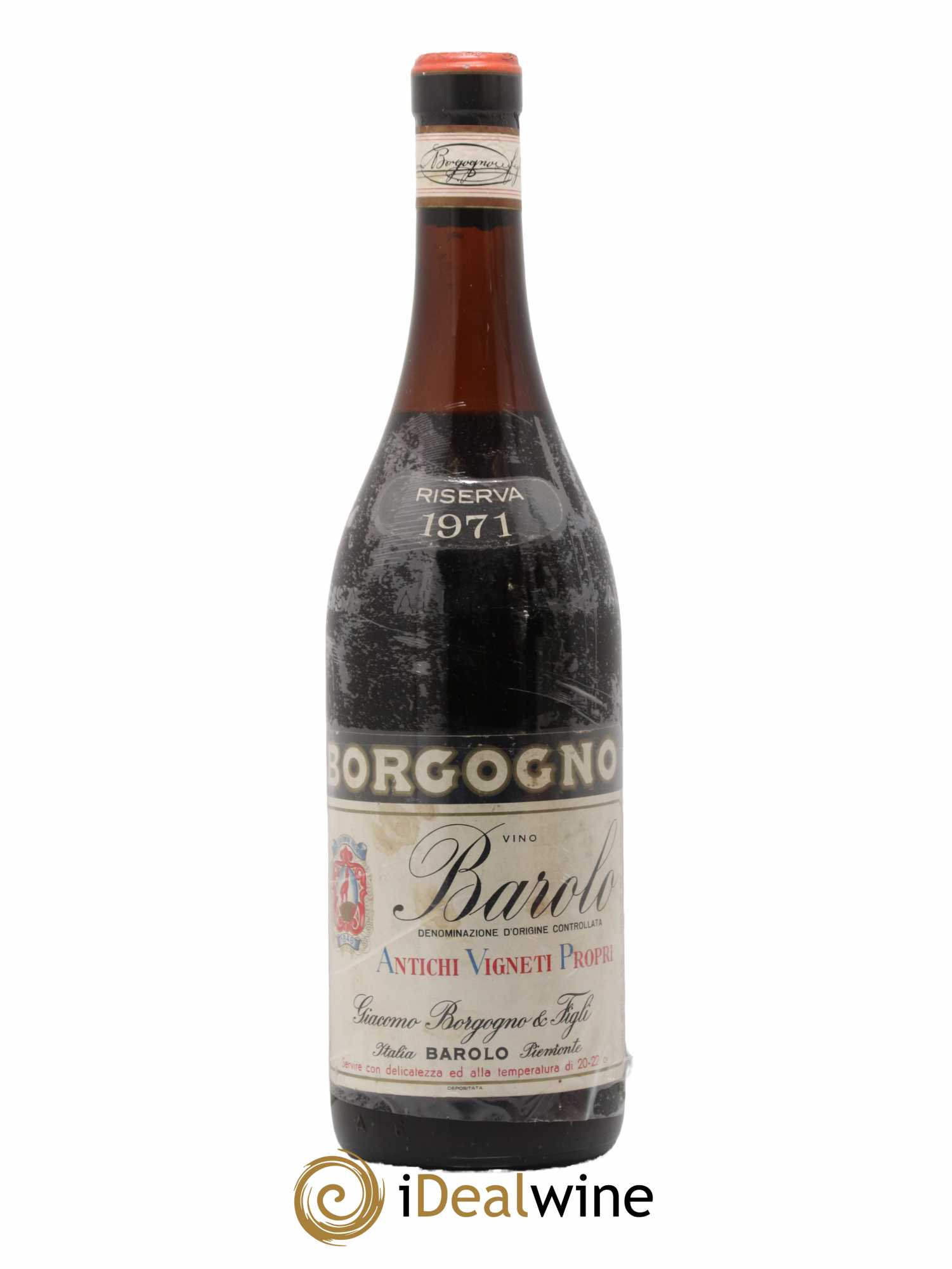 Barolo DOCG Riserva Giacomo Borgogno 1971 - Lot de 1 bouteille - 0