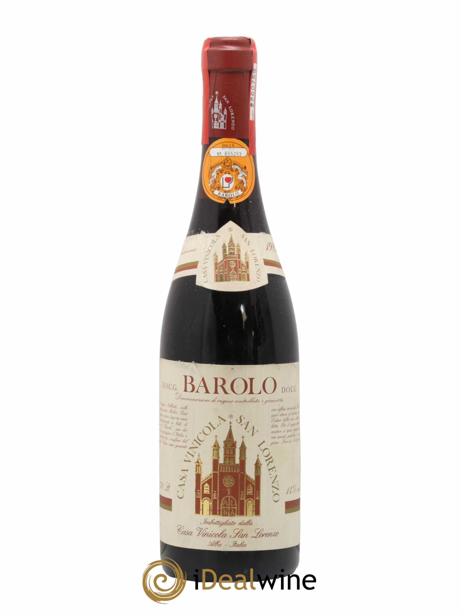 Barolo Casa Vinicola San Lorenzo 1985 - Lot de 1 bouteille - 0