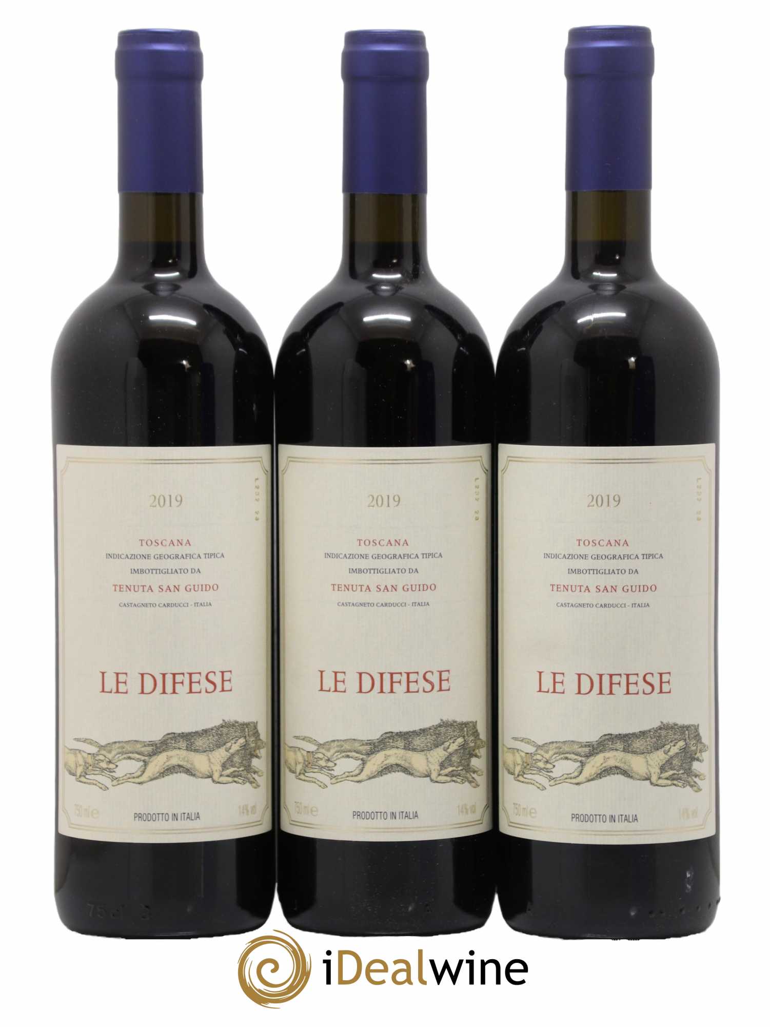 Toscana IGT Le Difese Tenuta San Guido 2019 - Lot de 3 bouteilles - 0