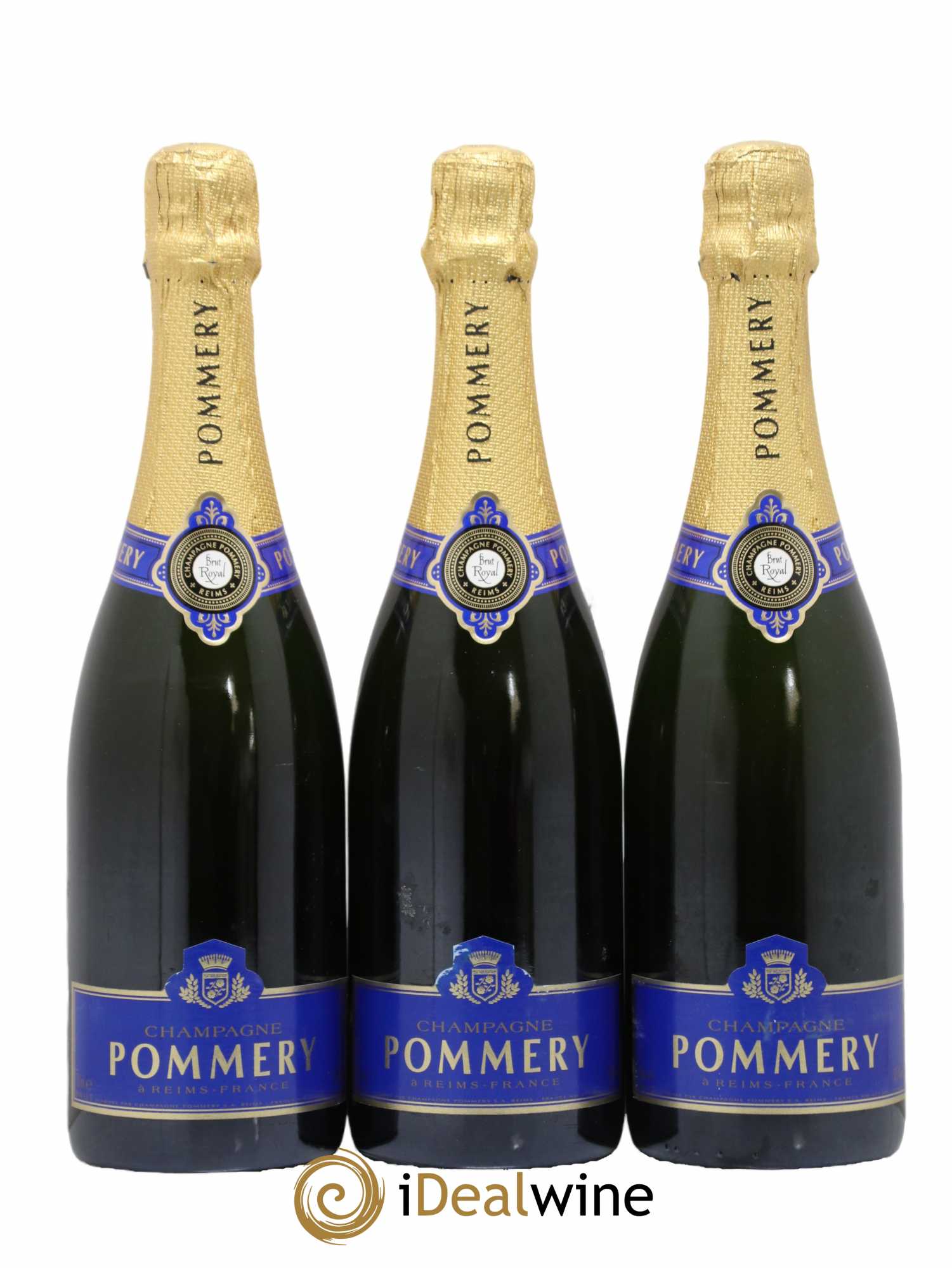 Champagne Brut Royal Pommery - Lot de 3 bouteilles - 1