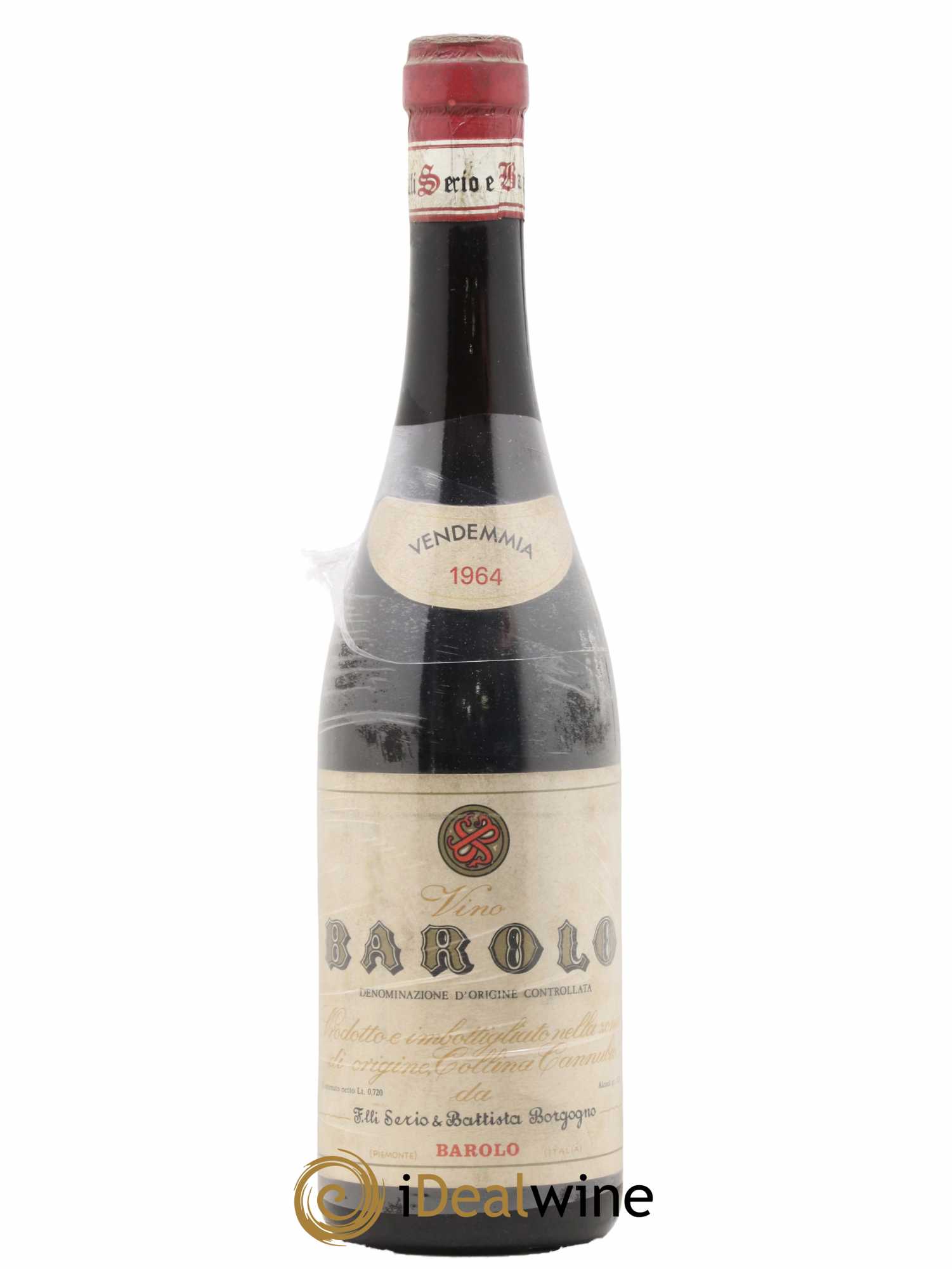 Barolo Barolo Serio Battista Borgogno 1964 - Lot de 1 bouteille - 0