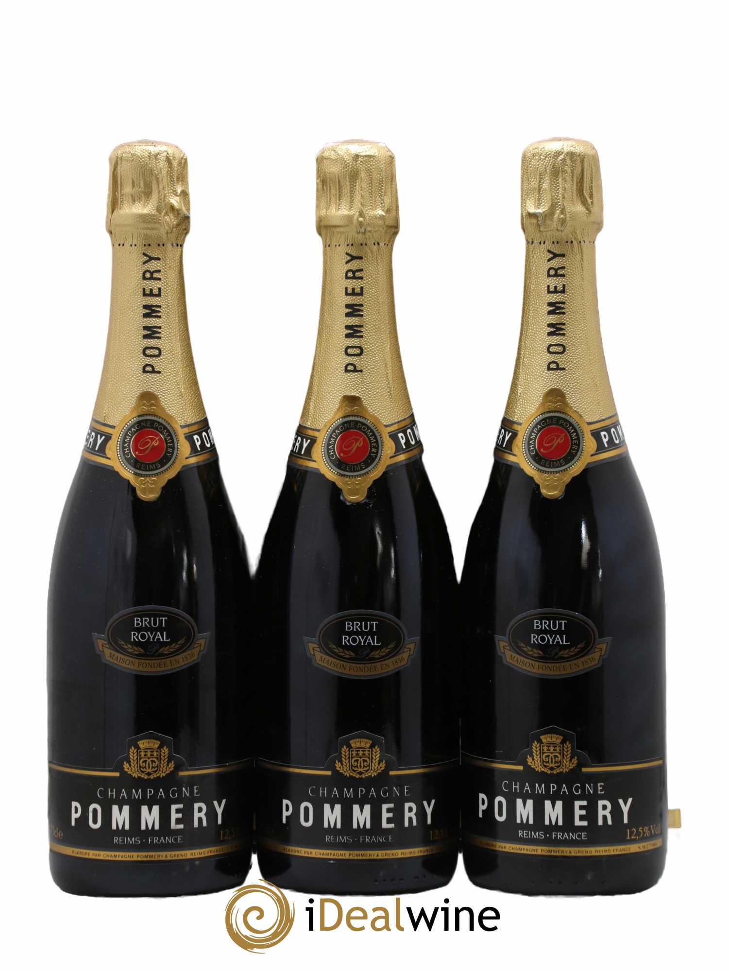 Champagne Brut Royal Pommery - Lot of 3 bottles - 0