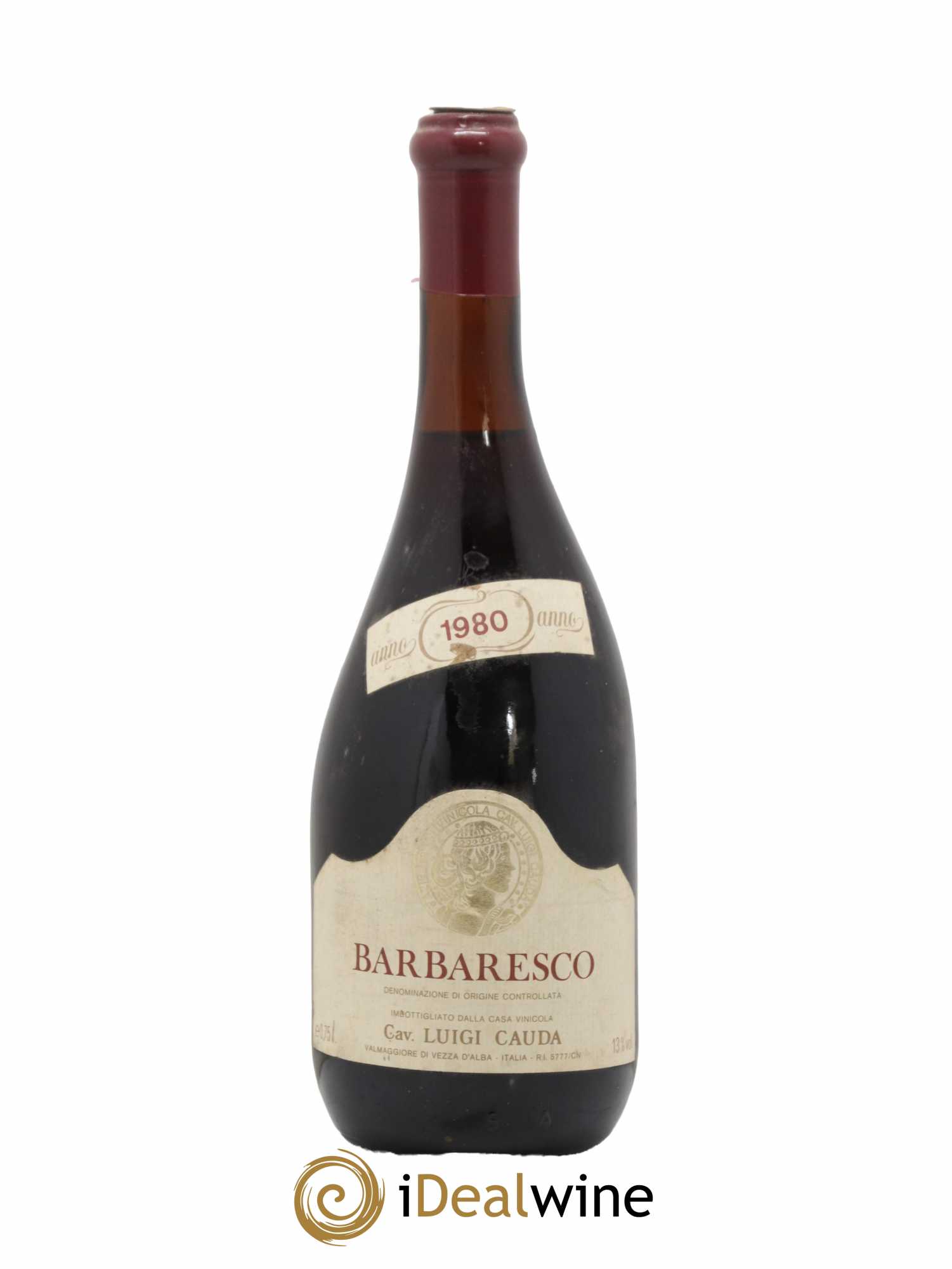 Barbaresco DOCG Cav.Luigi Cauda 1980 - Lot de 1 bouteille - 0