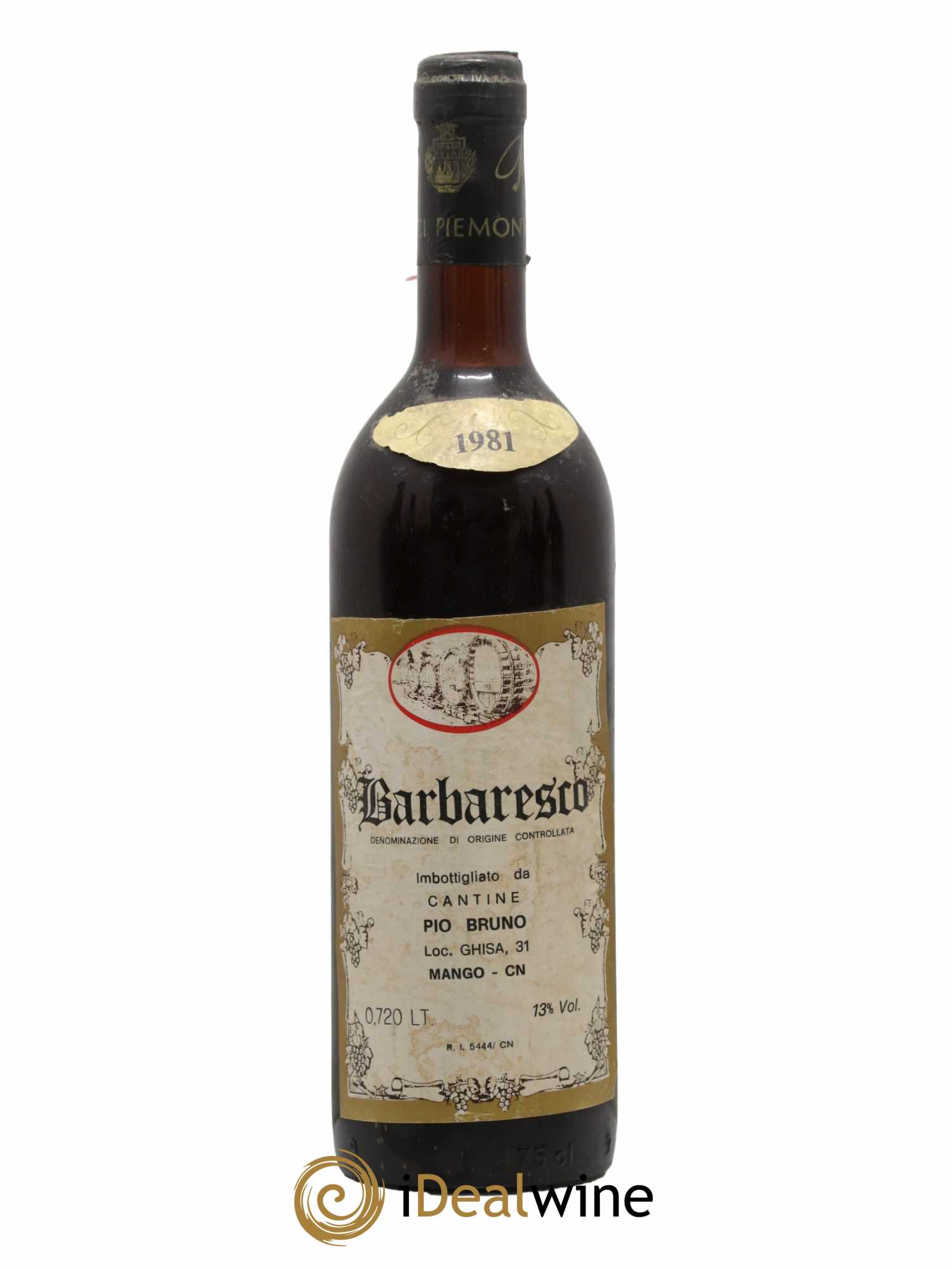 Barbaresco DOCG Pio Bruno 1981 - Posten von 1 Flasche - 0
