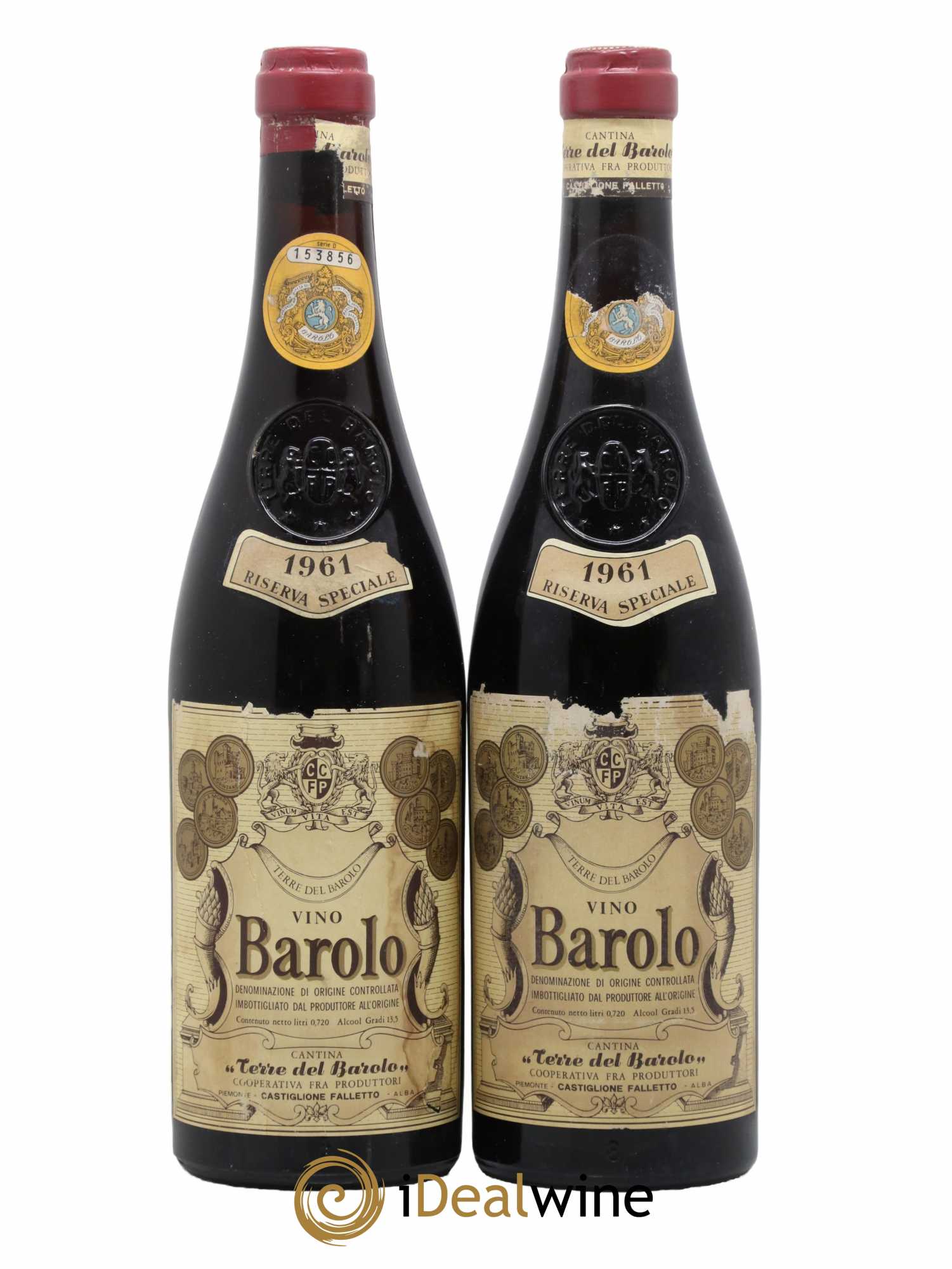 Barolo Riserva Speciale Terre del Barolo 1961 - Lot de 2 bouteilles - 0