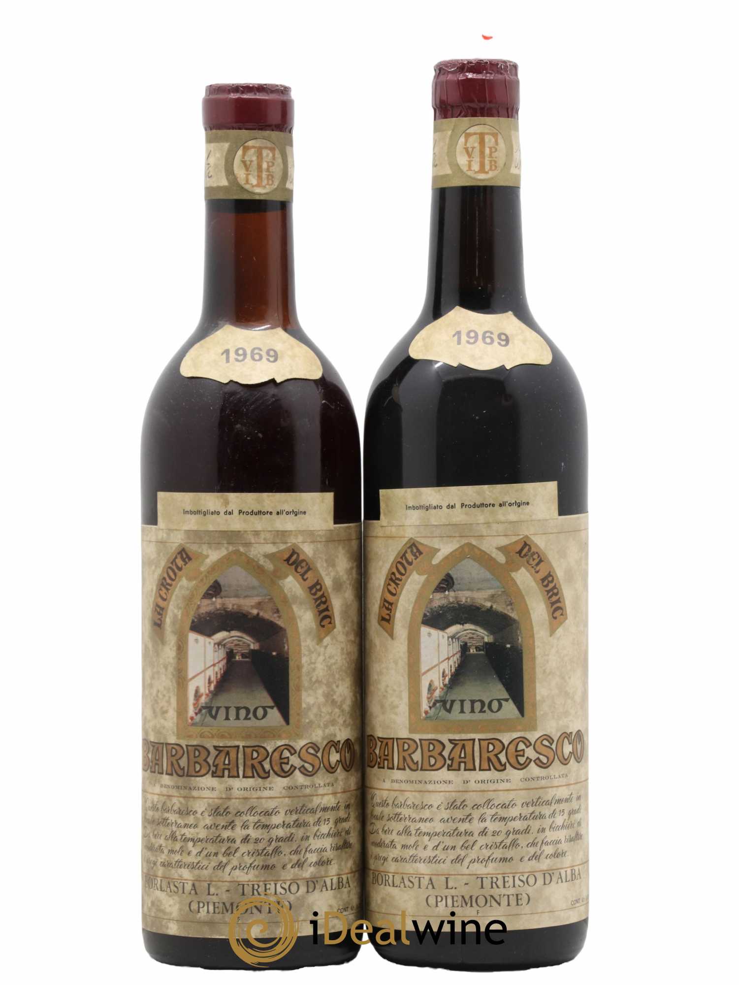 Barbaresco DOCG Borlasta 1969 - Lot de 2 bouteilles - 0