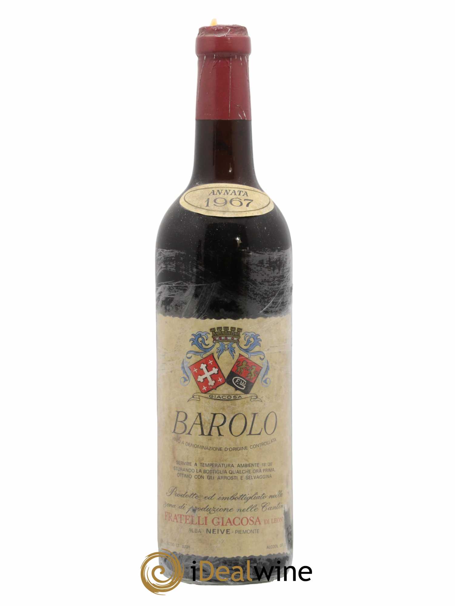 Barolo Fratelli Giacosa 1967 - Lot de 1 bouteille - 0