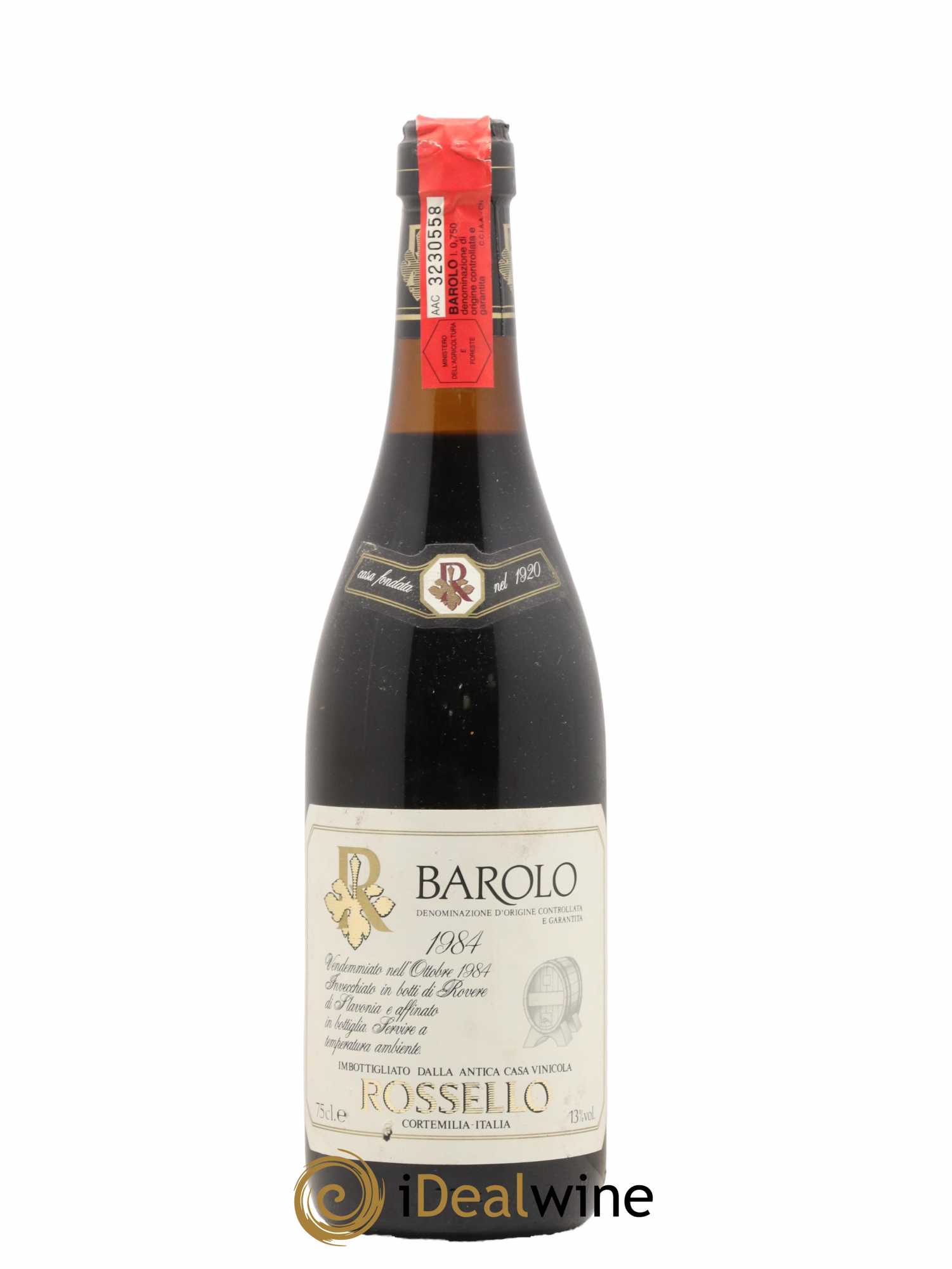 Barolo DOCG Rossello 1984 - Lotto di 1 bottiglia - 0
