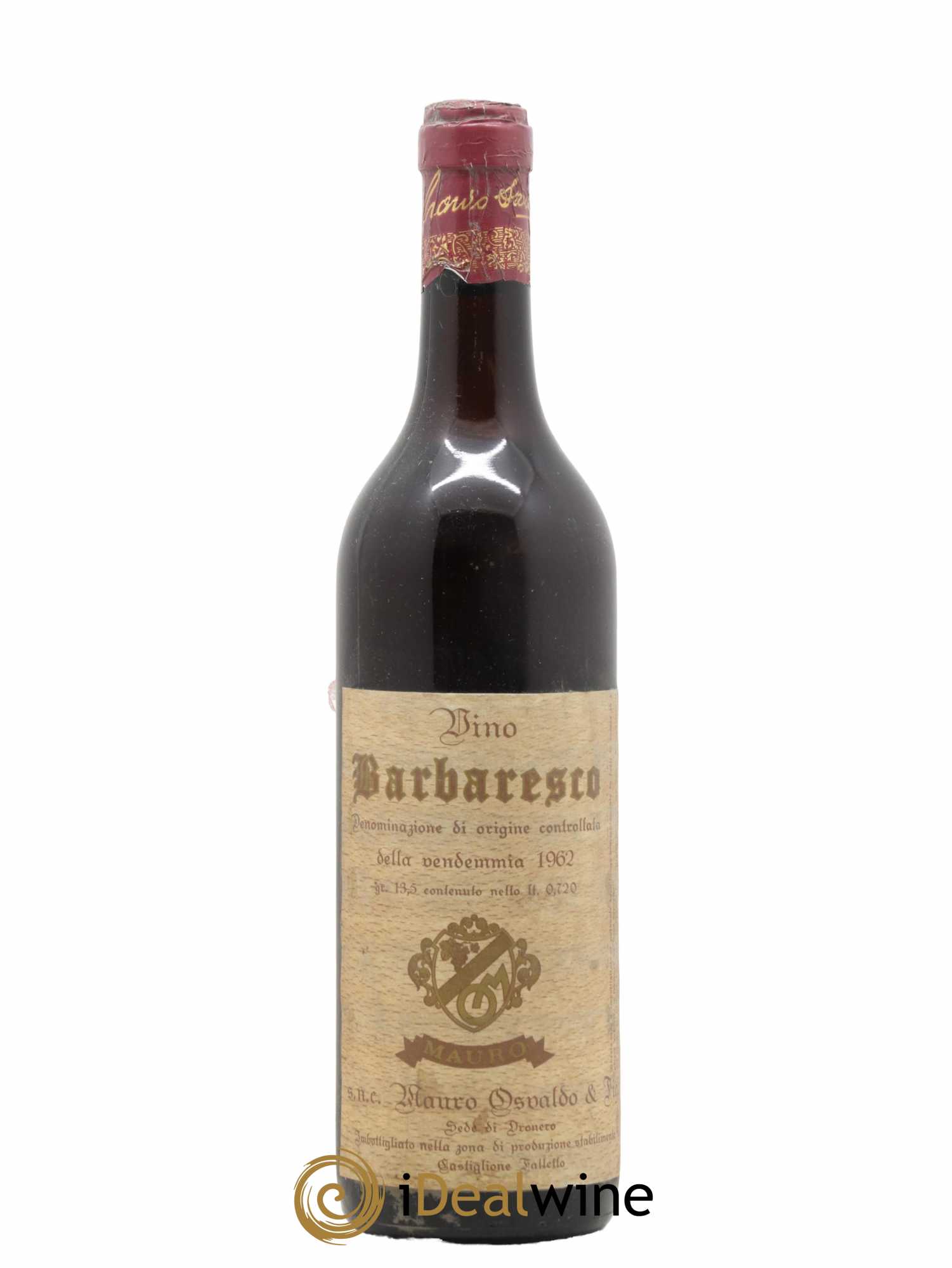 Barbaresco DOCG Mauro Osvaldo 1962 - Lot de 1 bouteille - 0