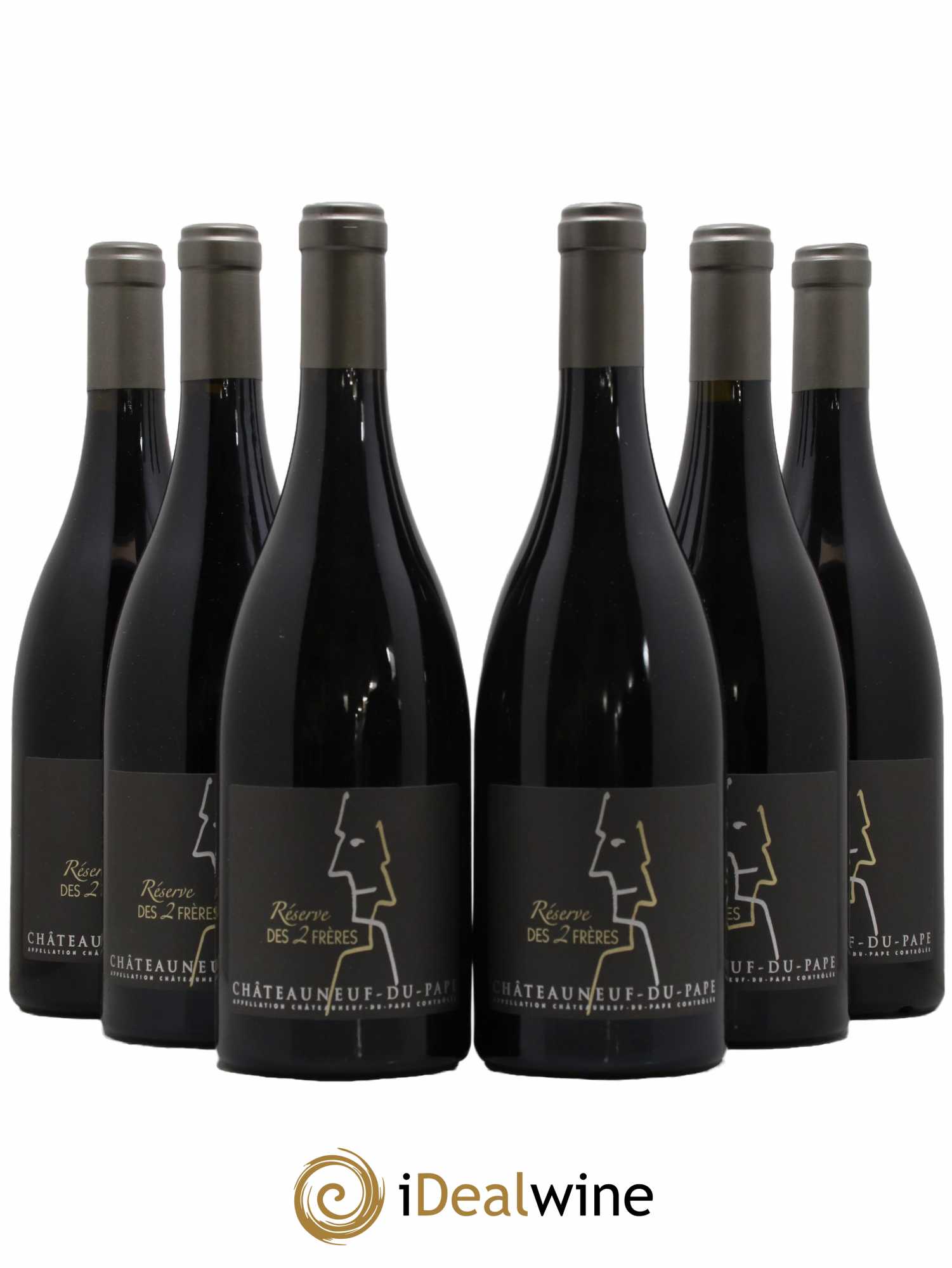 Châteauneuf-du-Pape Réserve des 2 frères Pierre Usseglio & Fils 2009 - Lot de 6 bouteilles - 0
