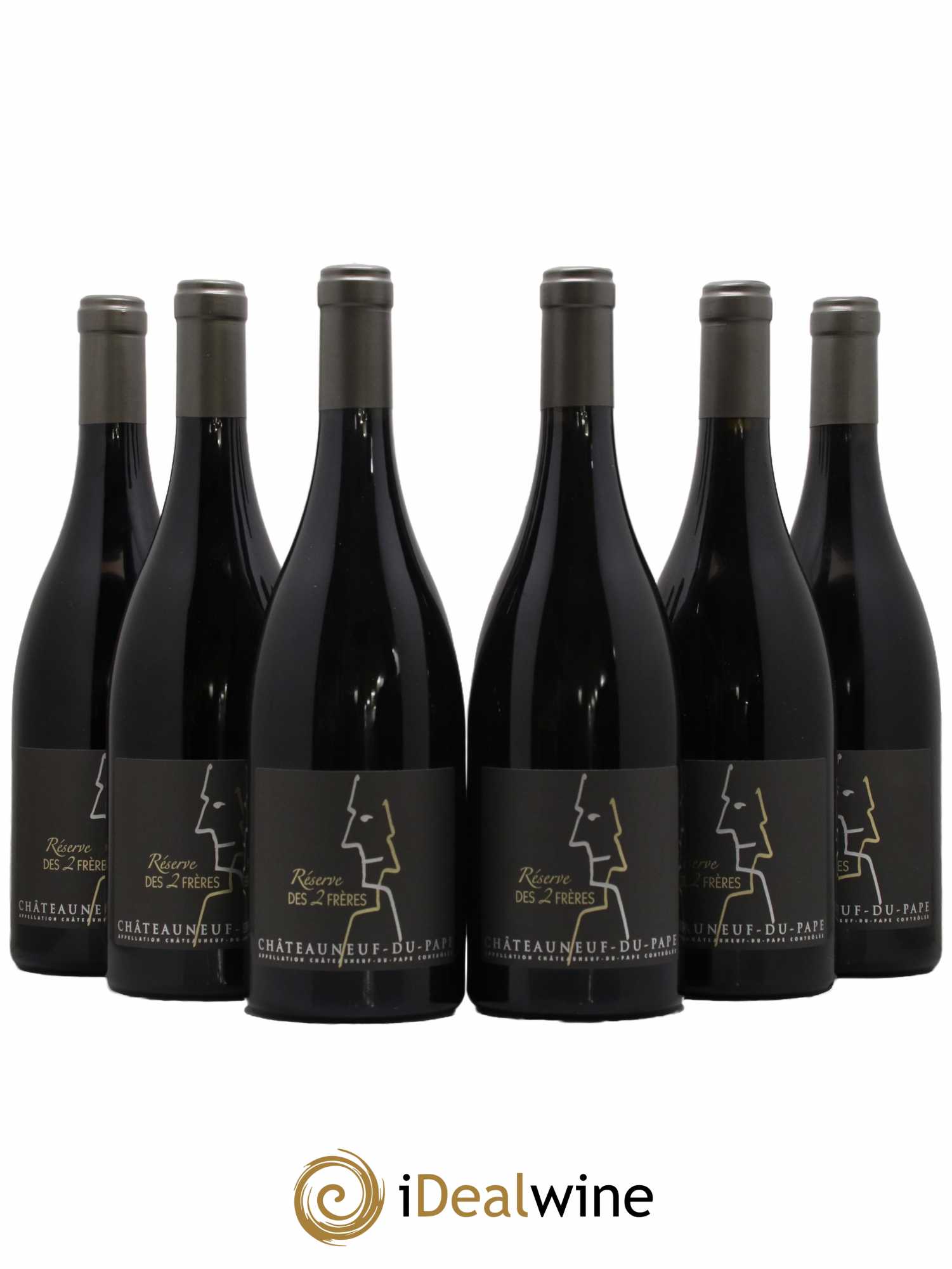 Châteauneuf-du-Pape Réserve des 2 frères Pierre Usseglio & Fils 2009 - Lot de 6 bouteilles - 0