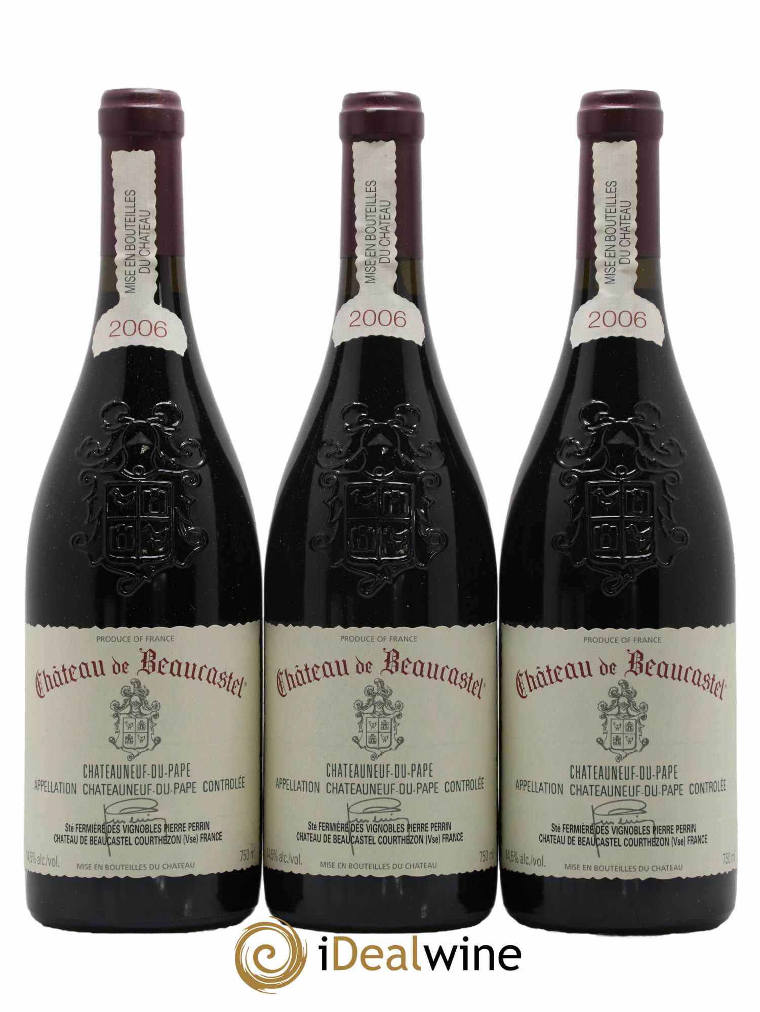 Châteauneuf-du-Pape Château de Beaucastel Famille Perrin 2006 - Lot de 6 bouteilles - 1
