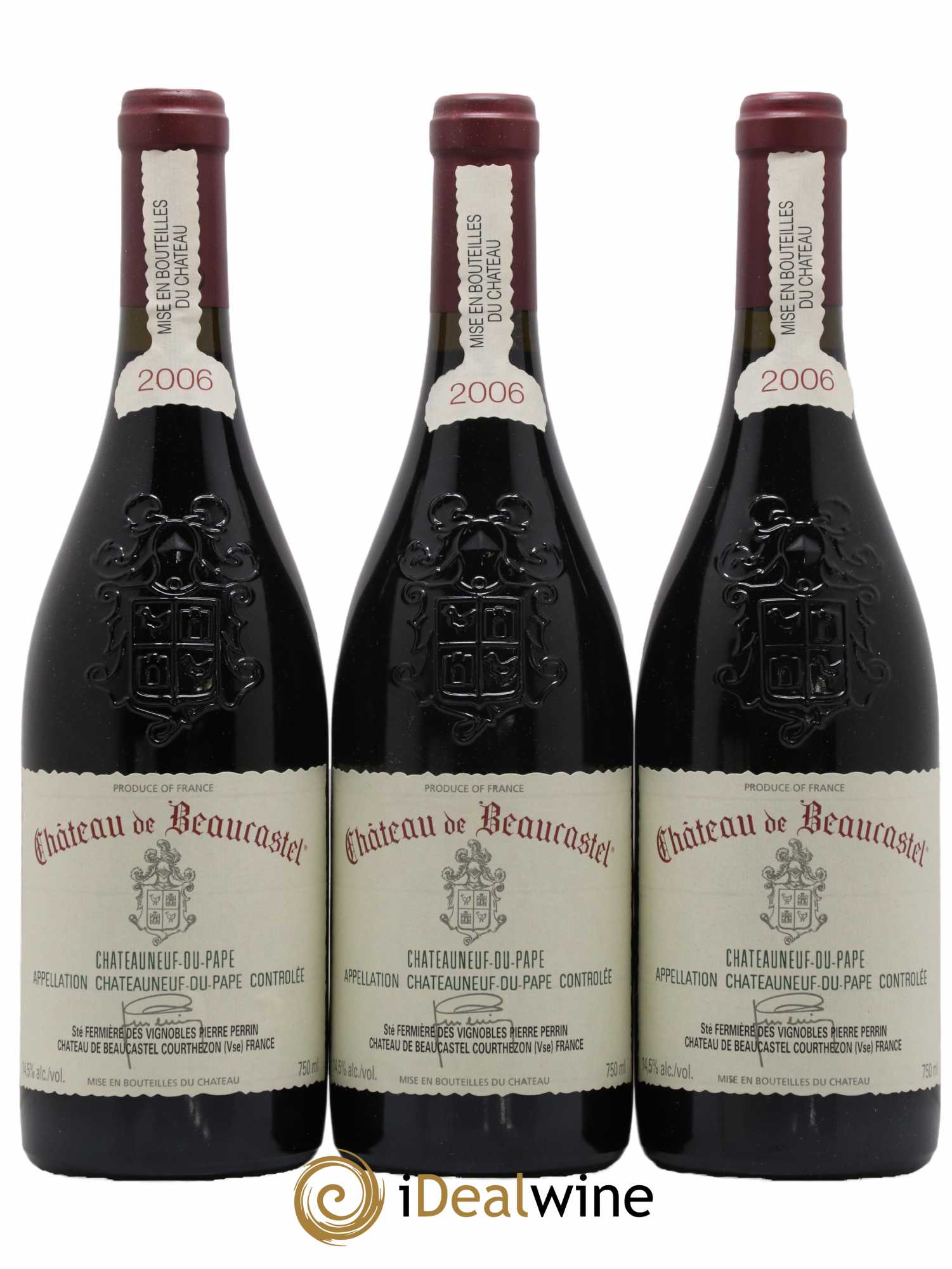 Châteauneuf-du-Pape Château de Beaucastel Famille Perrin 2006 - Lot de 6 bouteilles - 1