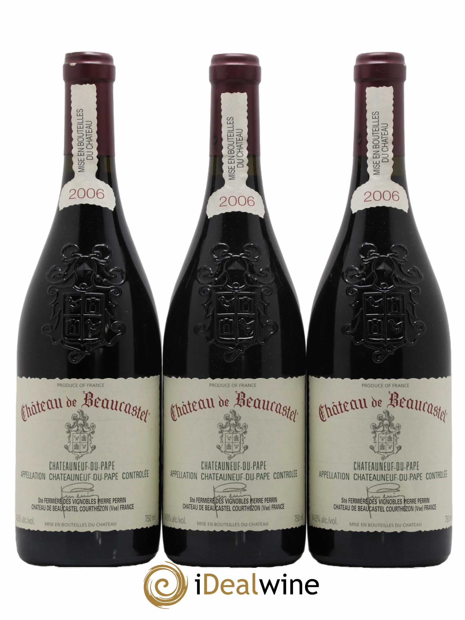 Châteauneuf-du-Pape Château de Beaucastel Famille Perrin 2006 - Lot de 6 bouteilles - 1