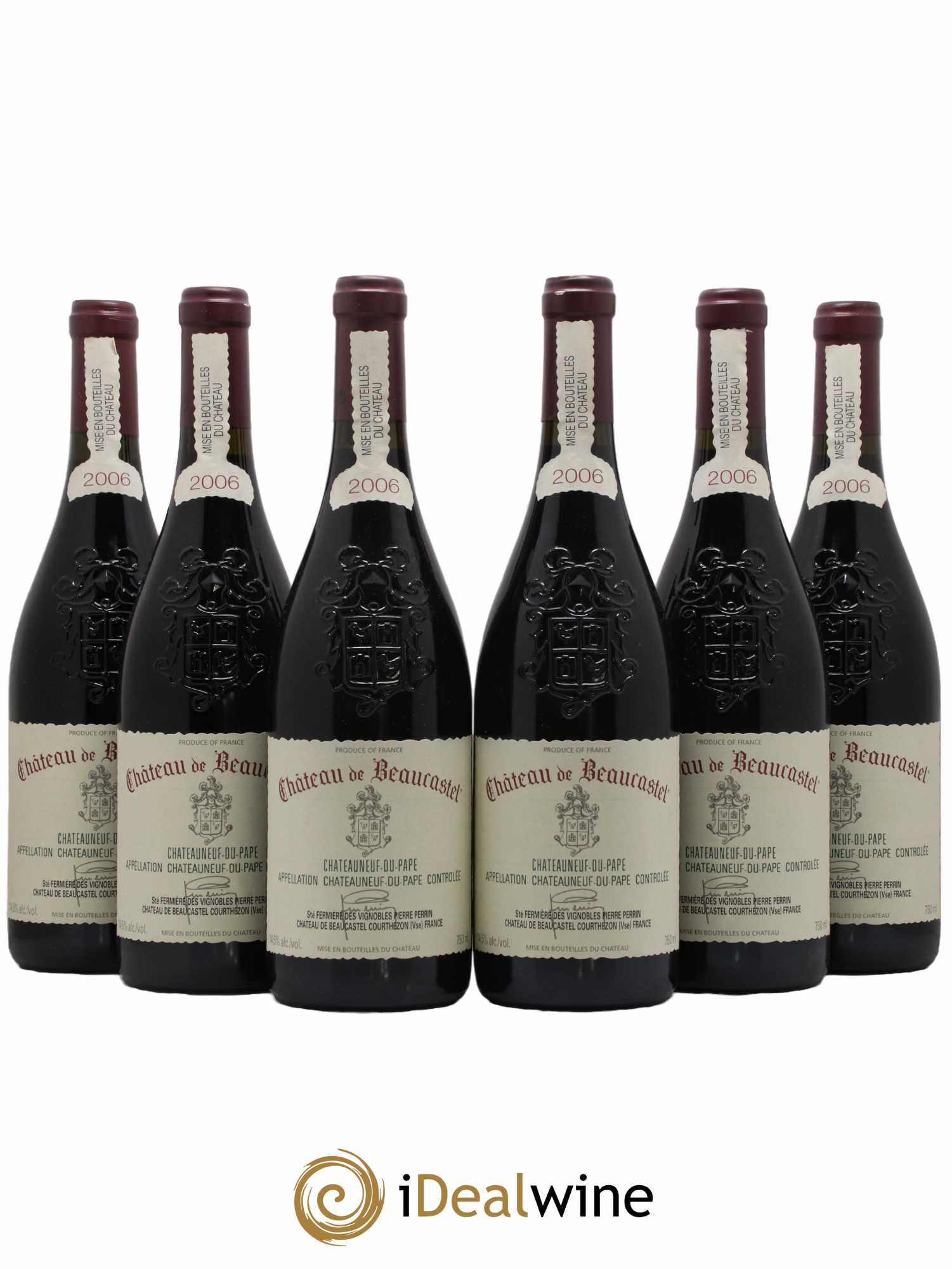 Châteauneuf-du-Pape Château de Beaucastel Famille Perrin 2006 - Lot de 6 bouteilles - 0
