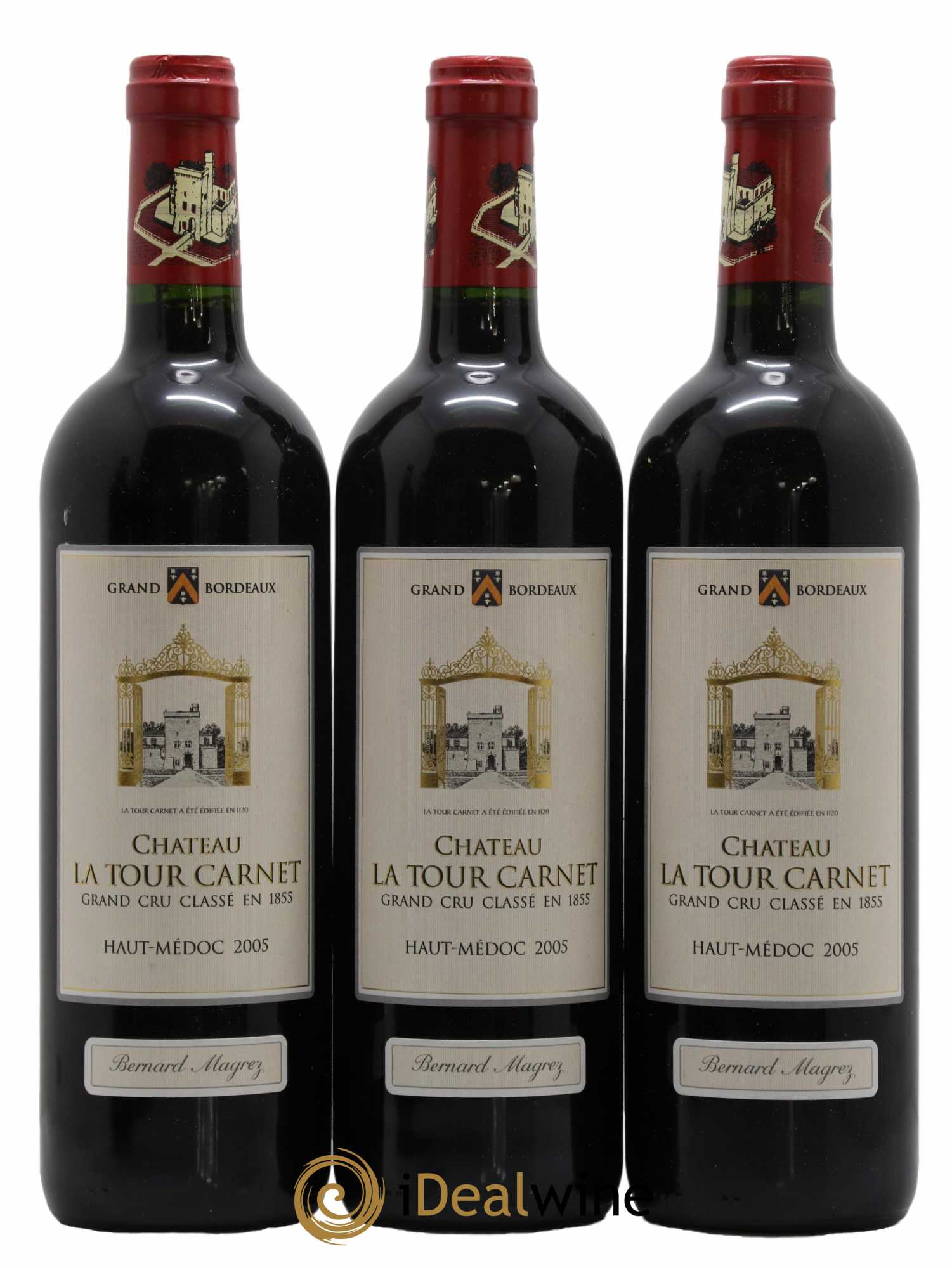 Château la Tour Carnet 4ème Grand Cru Classé 2005 - Lot de 6 bouteilles - 2