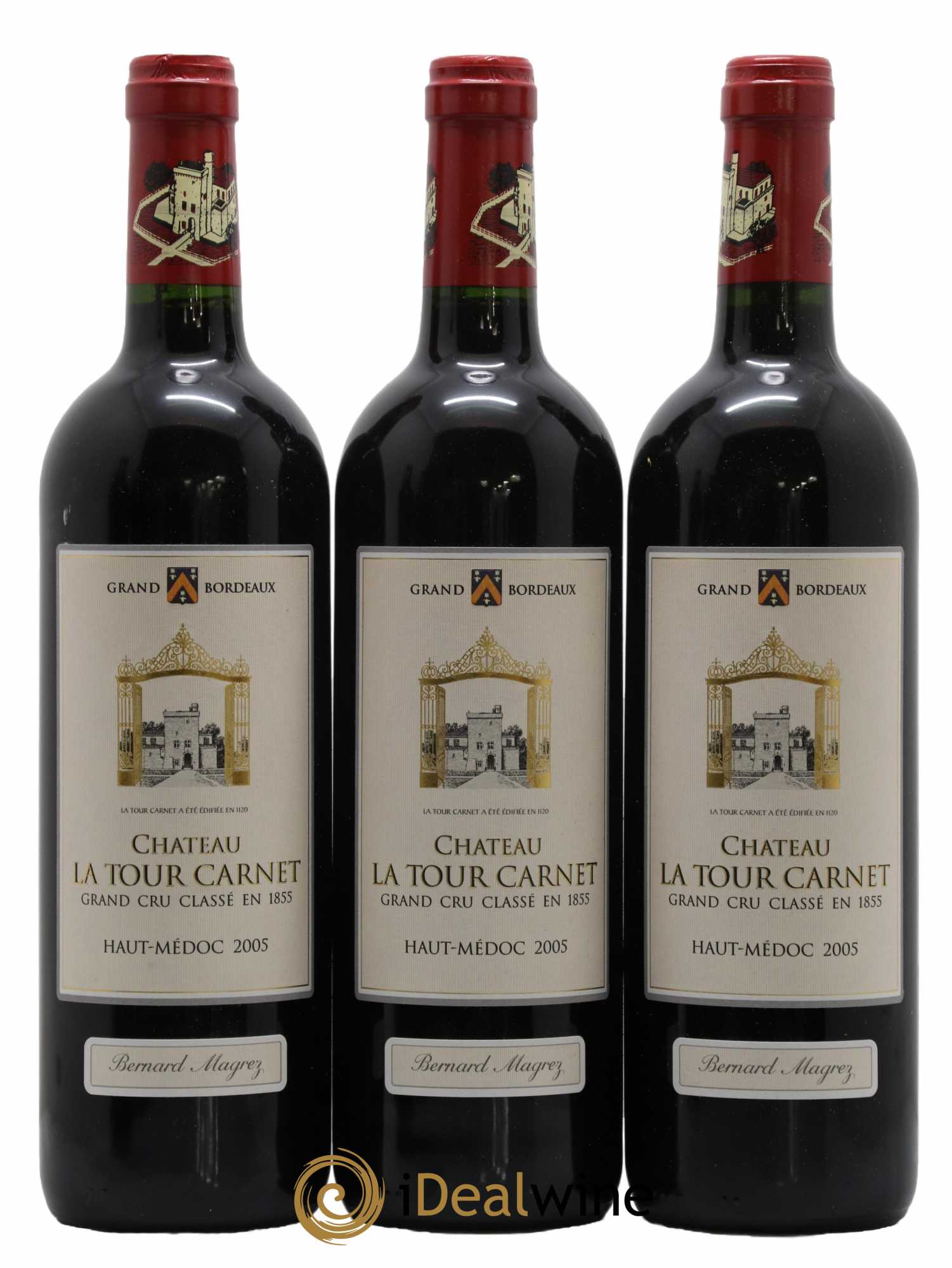 Château la Tour Carnet 4ème Grand Cru Classé 2005 - Lot de 6 bouteilles - 2