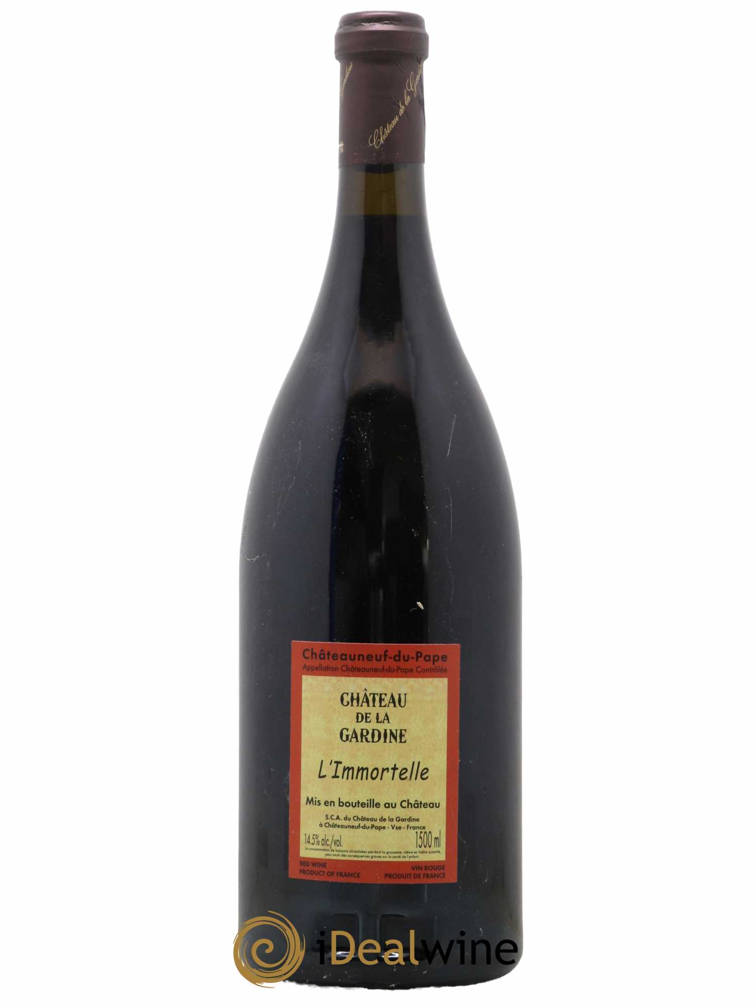 Châteauneuf-du-Pape Château de La Gardine L'Immortelle Famille Brunel 2007 - Lot de 1 magnum - 2