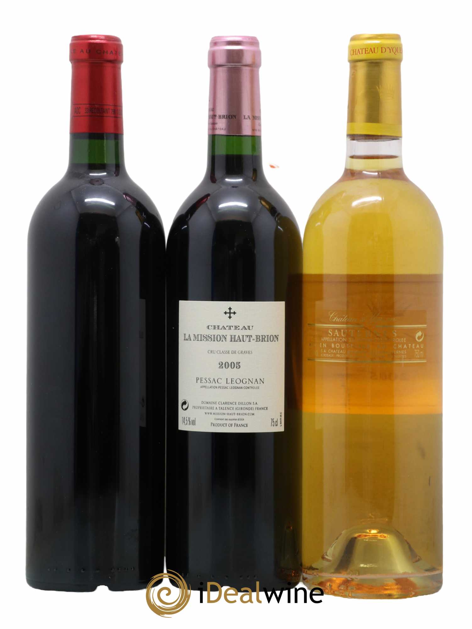 Caisse Collection Duclot 2005 Lafite Rothschild Mission Haut-Brion Haut-Brion Yquem Pétrus Cheval Blanc Mouton Rothschild La Tour Margaux 2005 - Lot de 9 bouteilles - 6