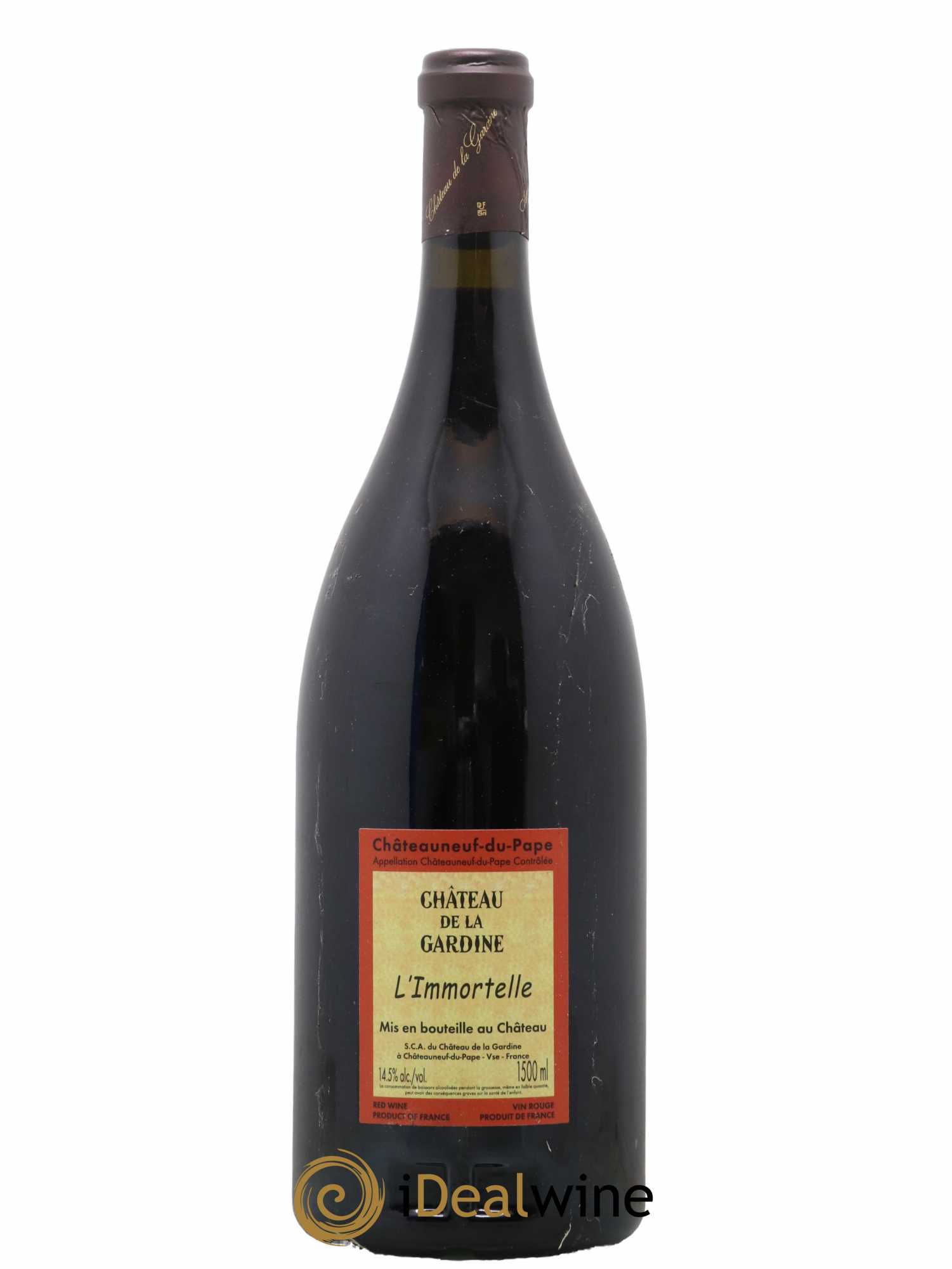 Châteauneuf-du-Pape Château de La Gardine L'Immortelle Famille Brunel 2007 - Lot de 1 magnum - 2