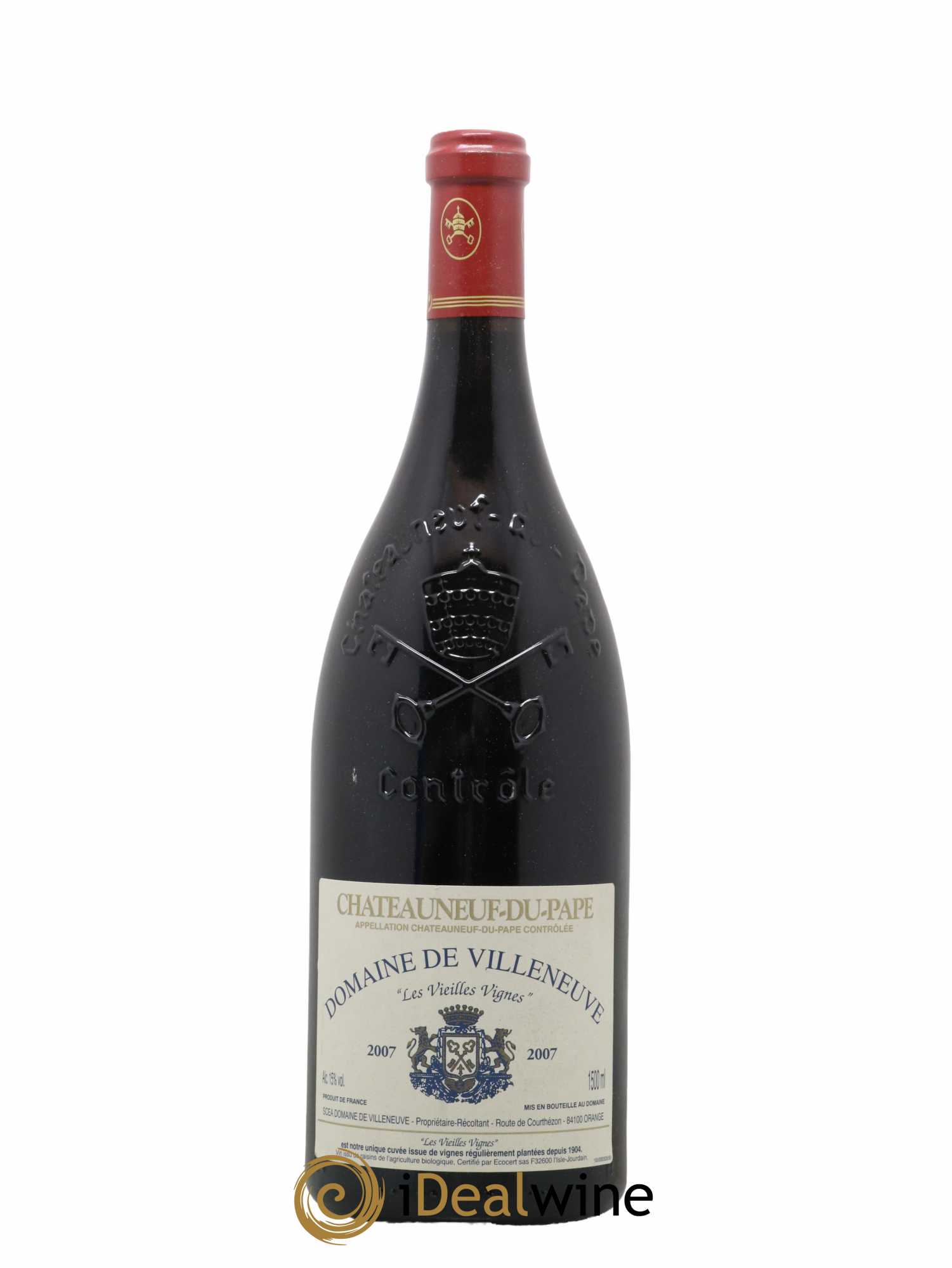 Châteauneuf-du-Pape Vieilles Vignes Domaine de Villeneuve 2007 - Lot de 1 magnum - 1