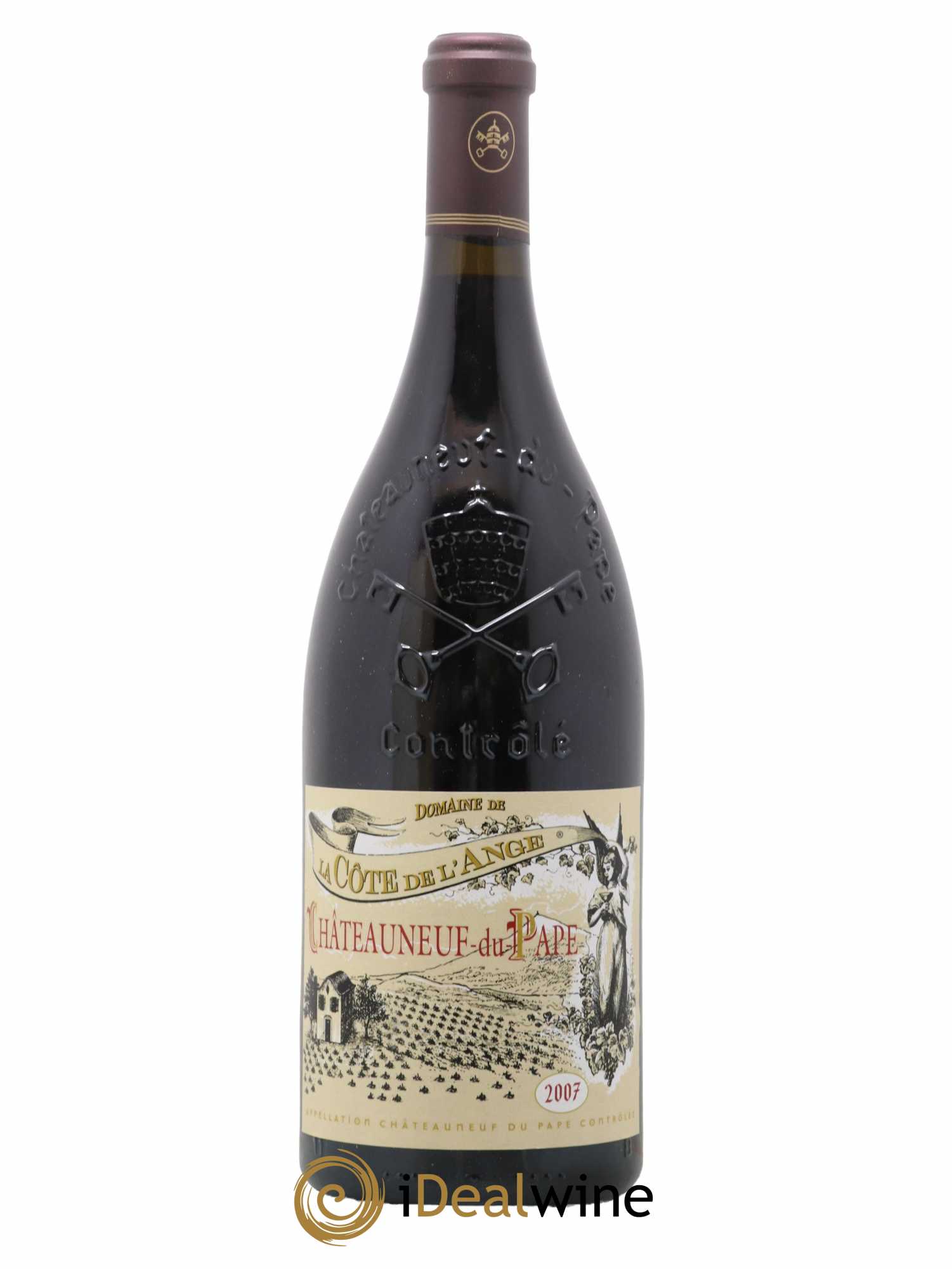 Châteauneuf-du-Pape Domaine de La Cote de l'Ange 2007 - Lot de 1 magnum - 1
