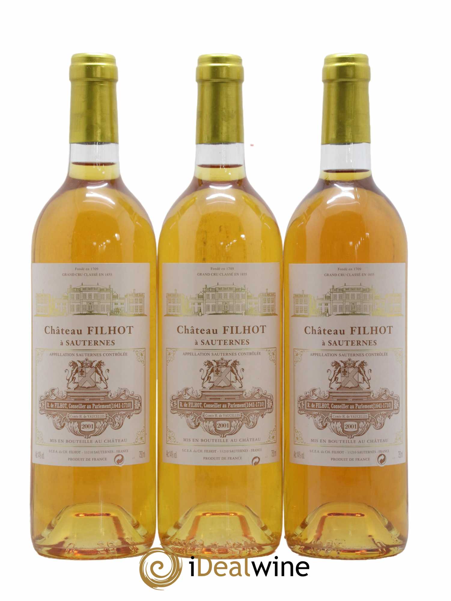 Château Filhot 2ème Grand Cru Classé 2001 - Lot de 12 bouteilles - 2