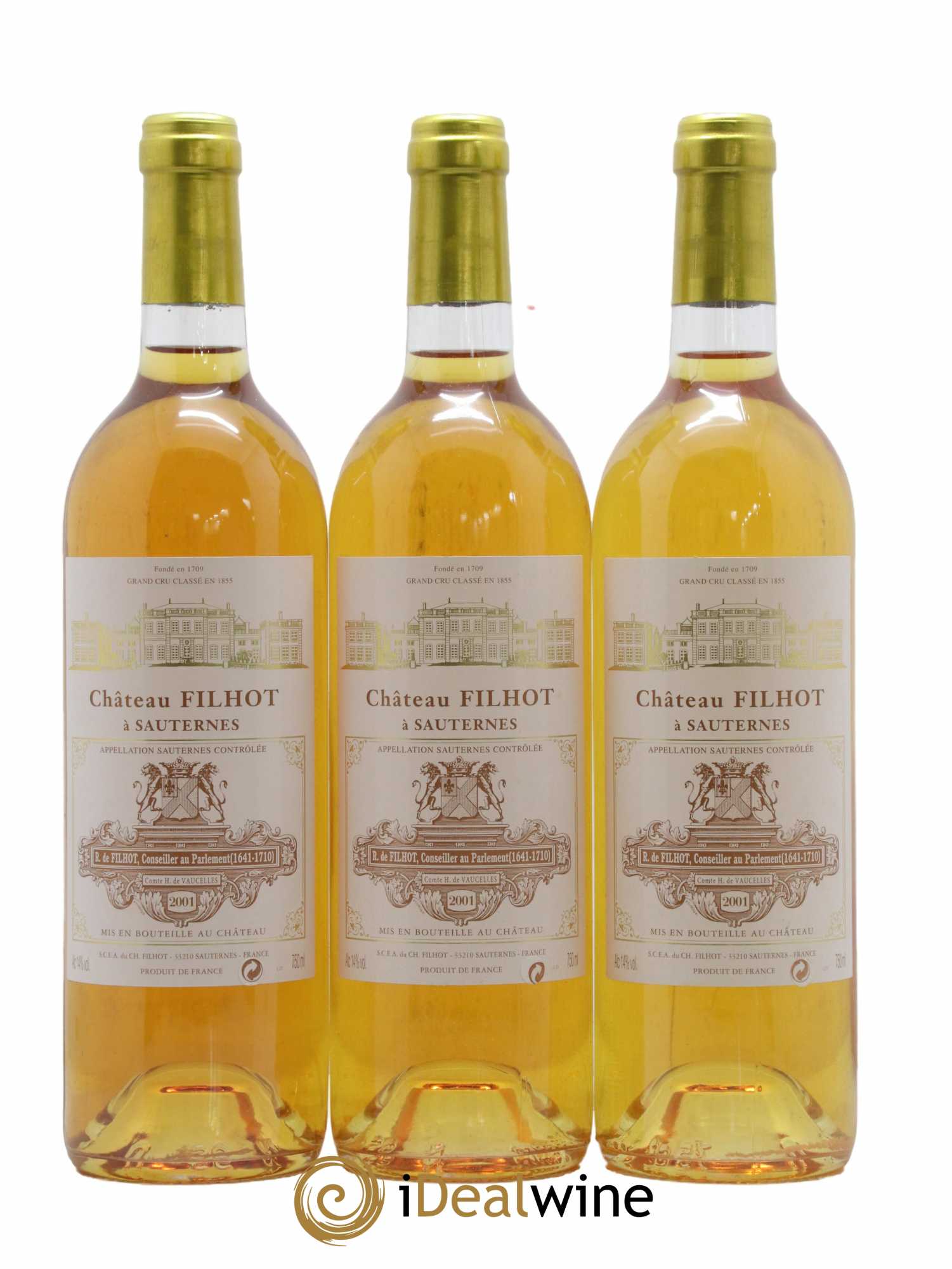 Château Filhot 2ème Grand Cru Classé 2001 - Lot de 12 bouteilles - 3