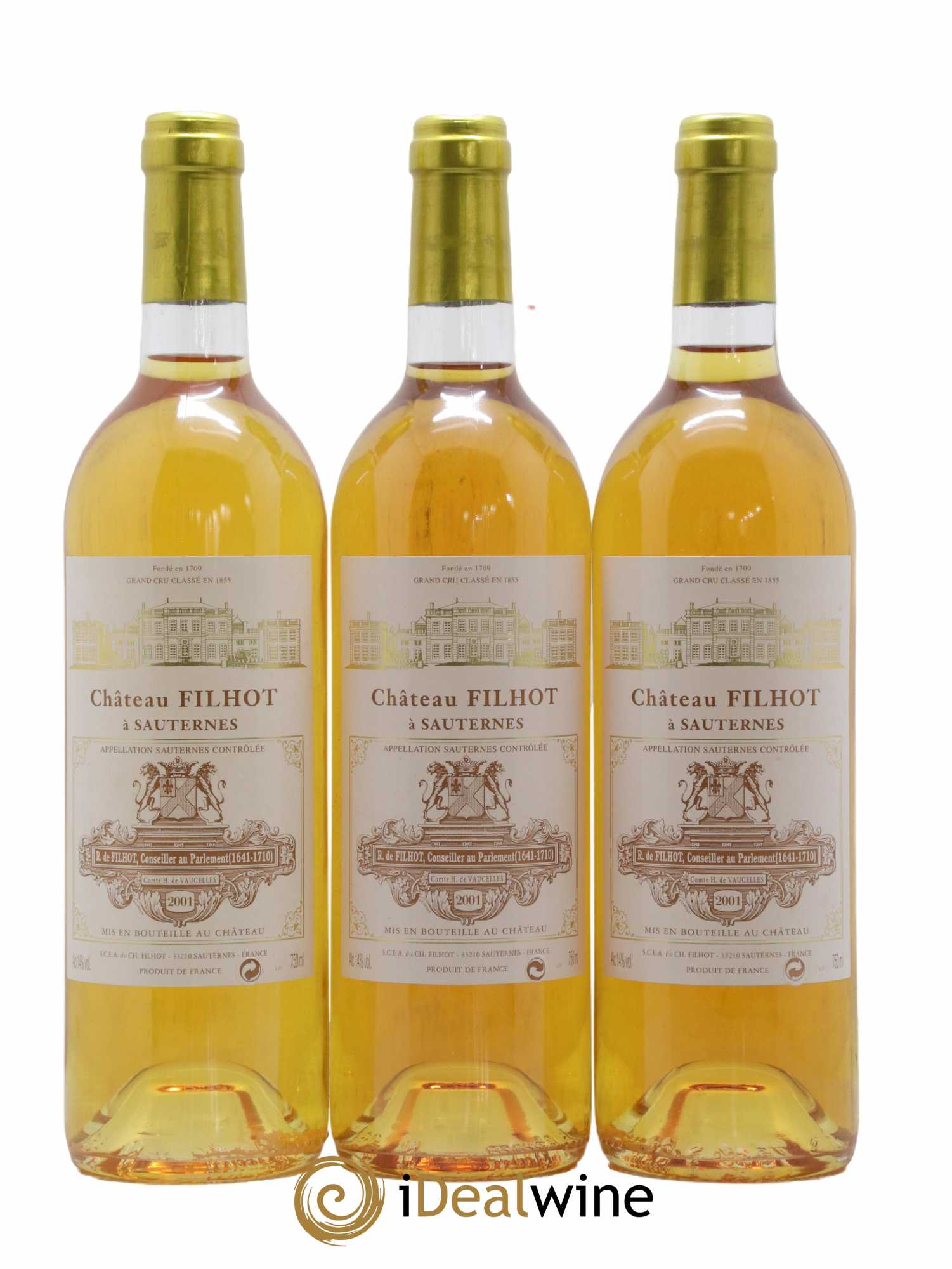 Château Filhot 2ème Grand Cru Classé 2001 - Lot de 12 bouteilles - 4