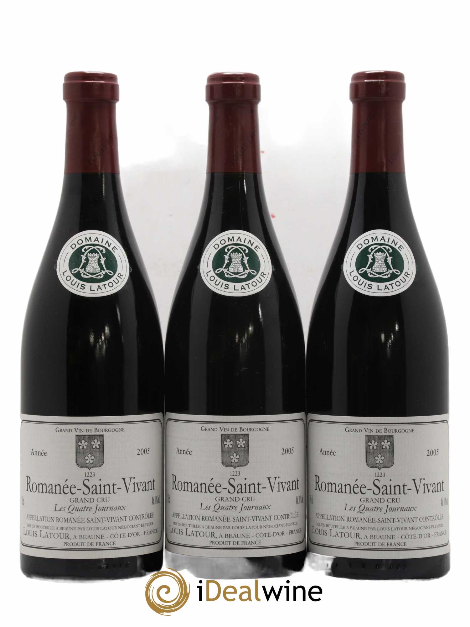 Romanée-Saint-Vivant Grand Cru Les Quatre Journaux Louis Latour 2005 - Lot de 12 bouteilles - 1