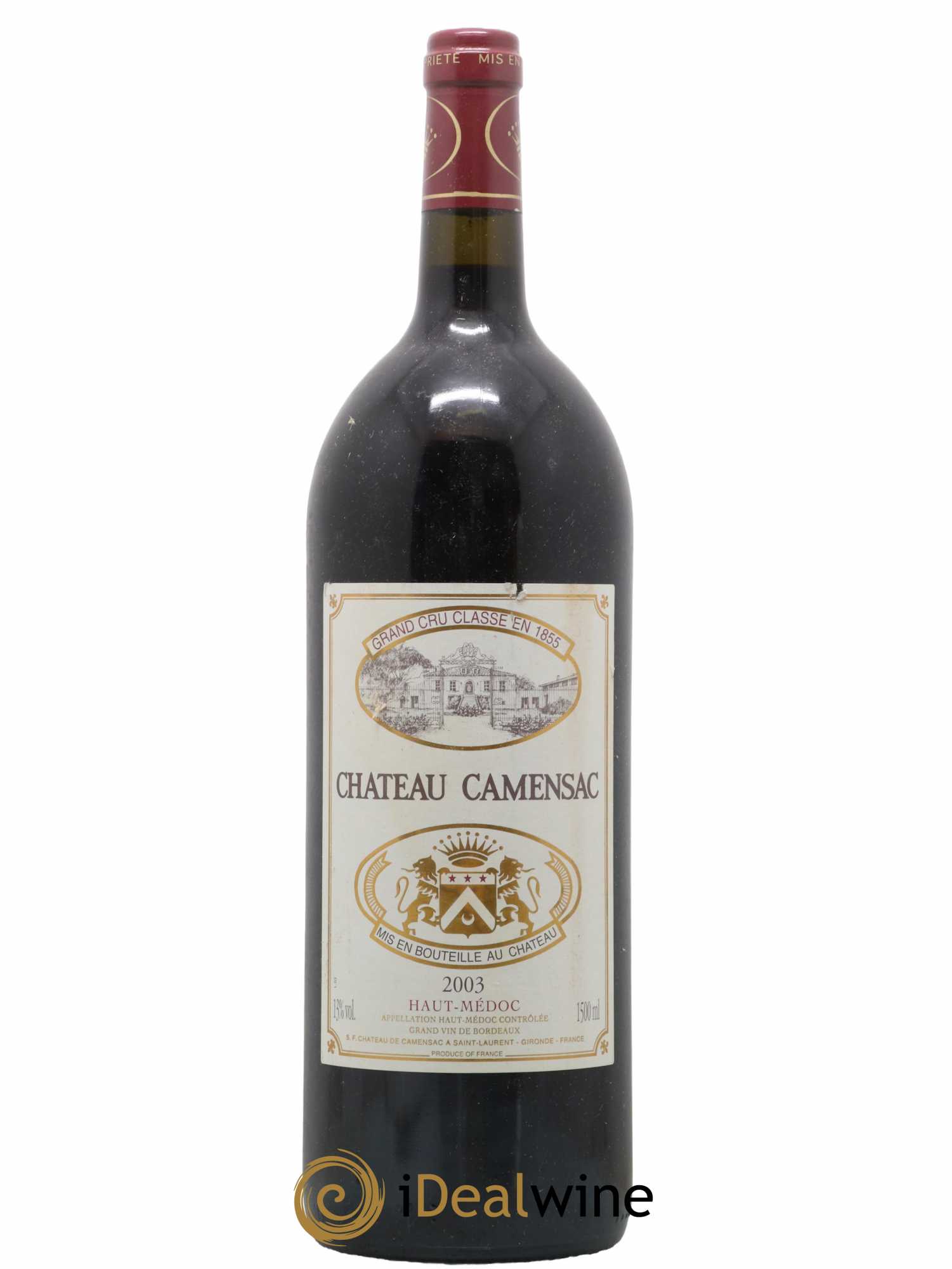 Château Camensac 5ème Grand Cru Classé 2003 - Lot de 1 magnum - 0