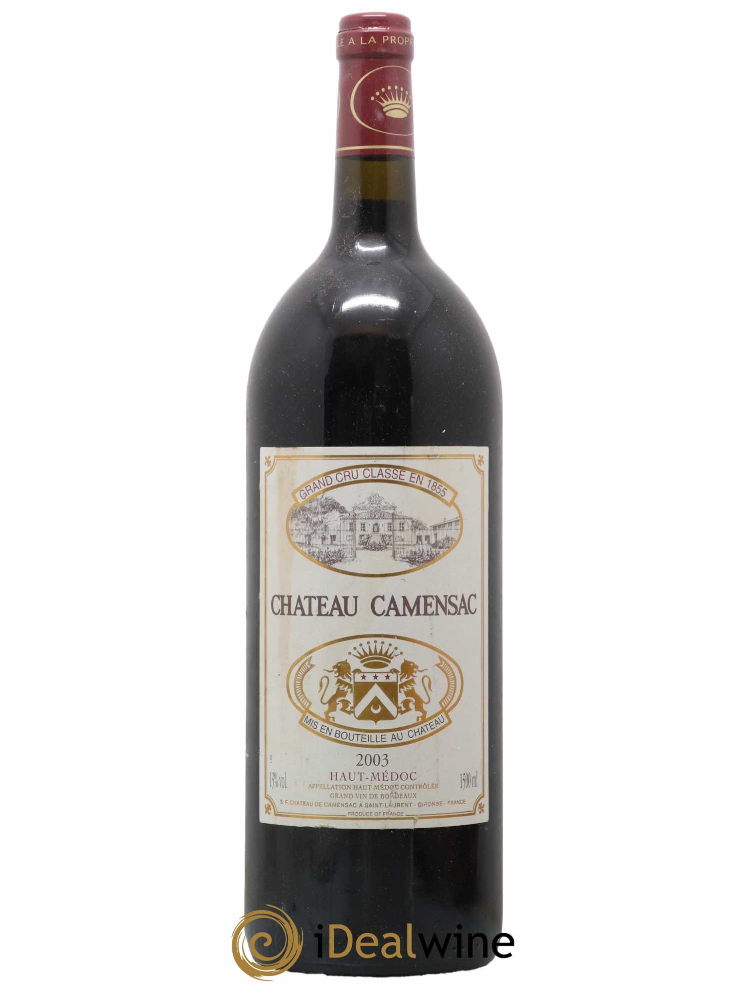 Château Camensac 5ème Grand Cru Classé 2003 - Lot de 1 magnum - 0