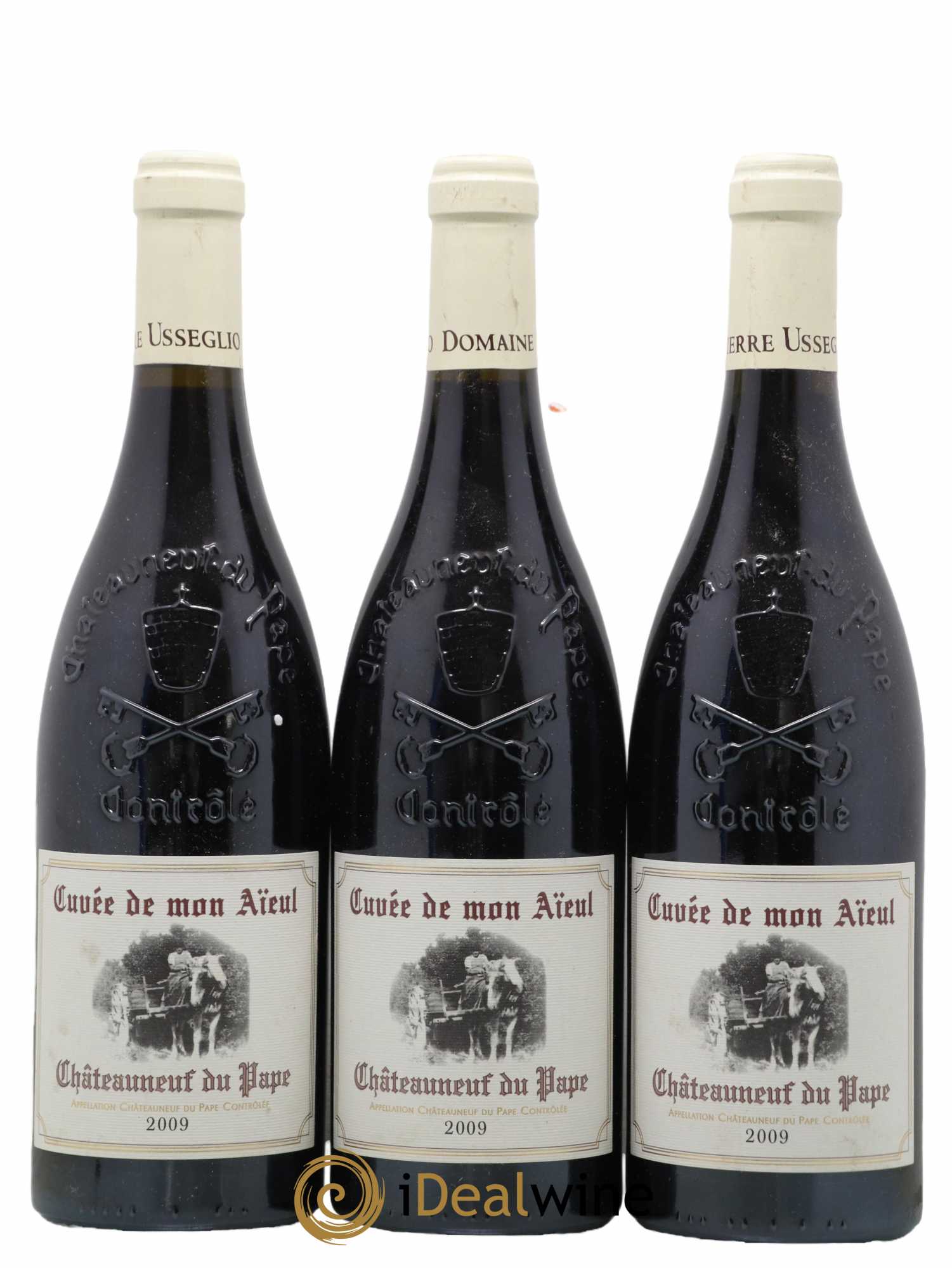 Châteauneuf-du-Pape Cuvée de mon Aïeul Pierre Usseglio & Fils 2009 - Lot de 3 bouteilles - 0