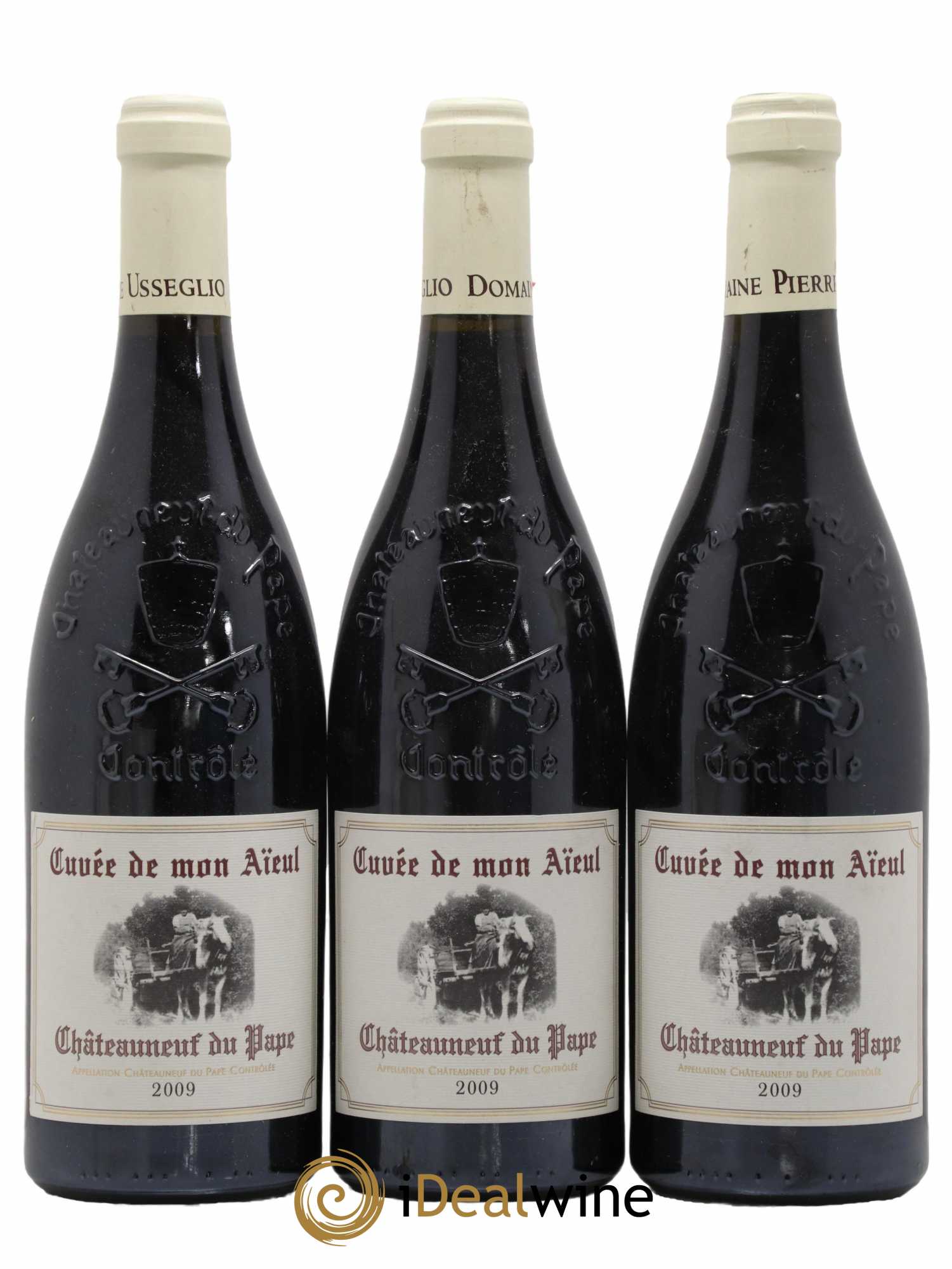 Châteauneuf-du-Pape Cuvée de mon Aïeul Pierre Usseglio & Fils 2009 - Lot de 3 bouteilles - 0