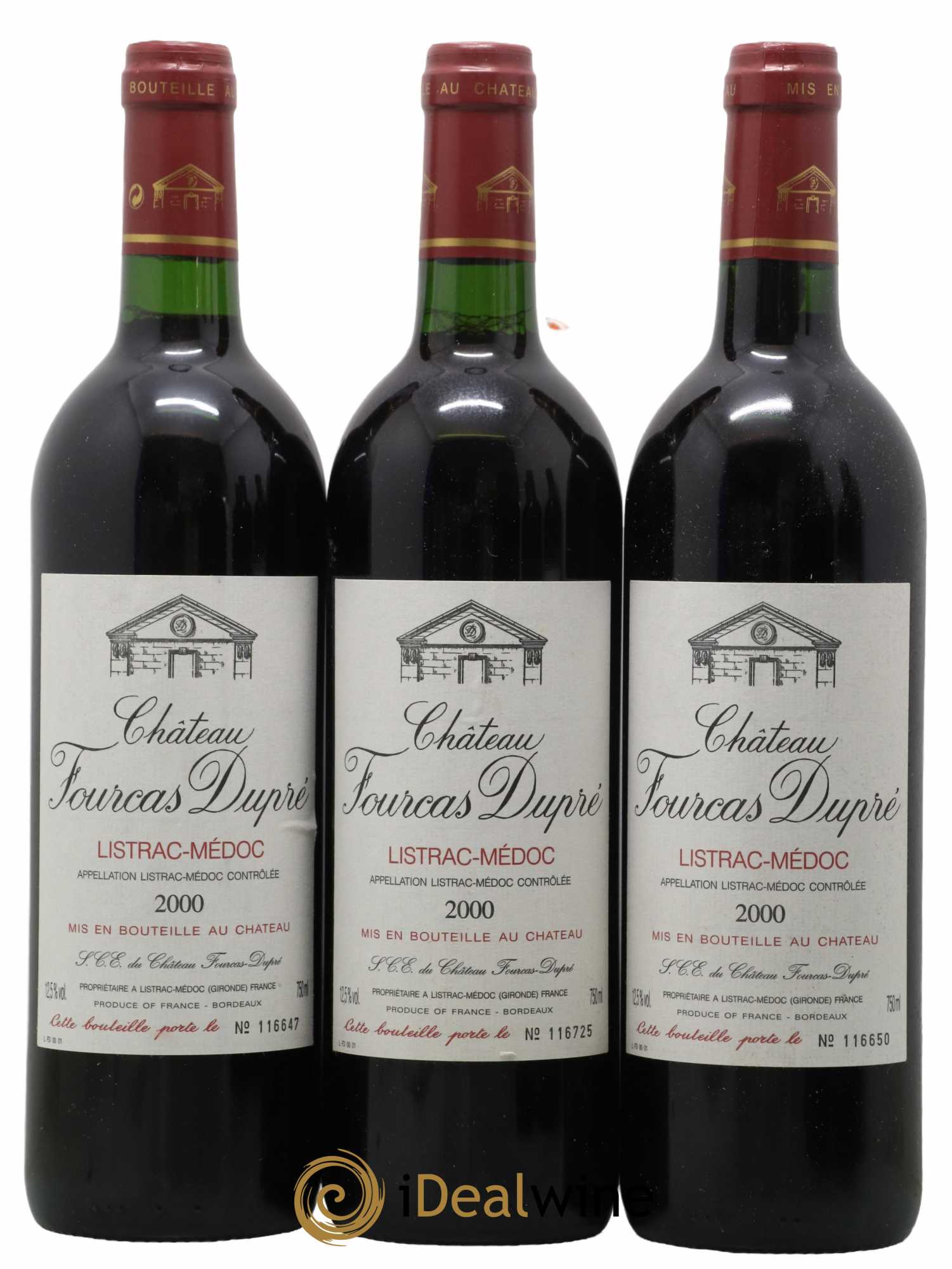 Château Fourcas Dupré 2000 - Lot de 6 bouteilles - 1