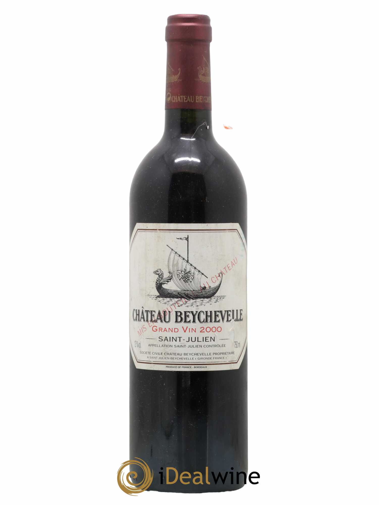 Château Beychevelle 4ème Grand Cru Classé 2000 - Lot de 1 bouteille - 0