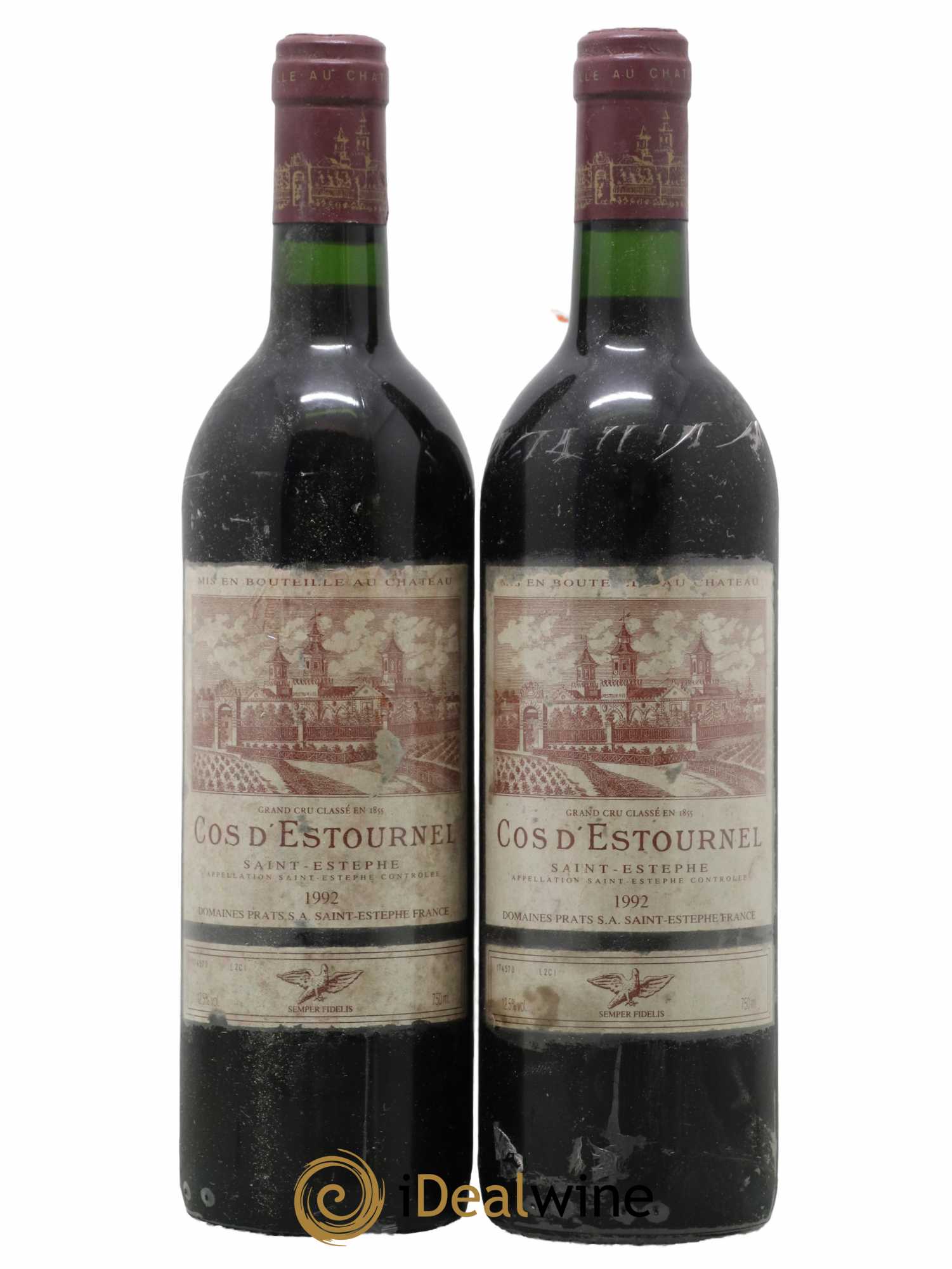 Cos d'Estournel 2ème Grand Cru Classé 1992 - Lot de 2 bouteilles - 0