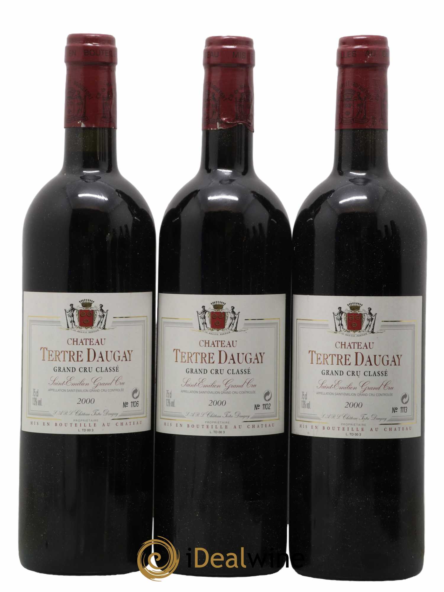 Château Tertre Daugay Grand Cru Classé 2000 - Lot de 6 bouteilles - 1