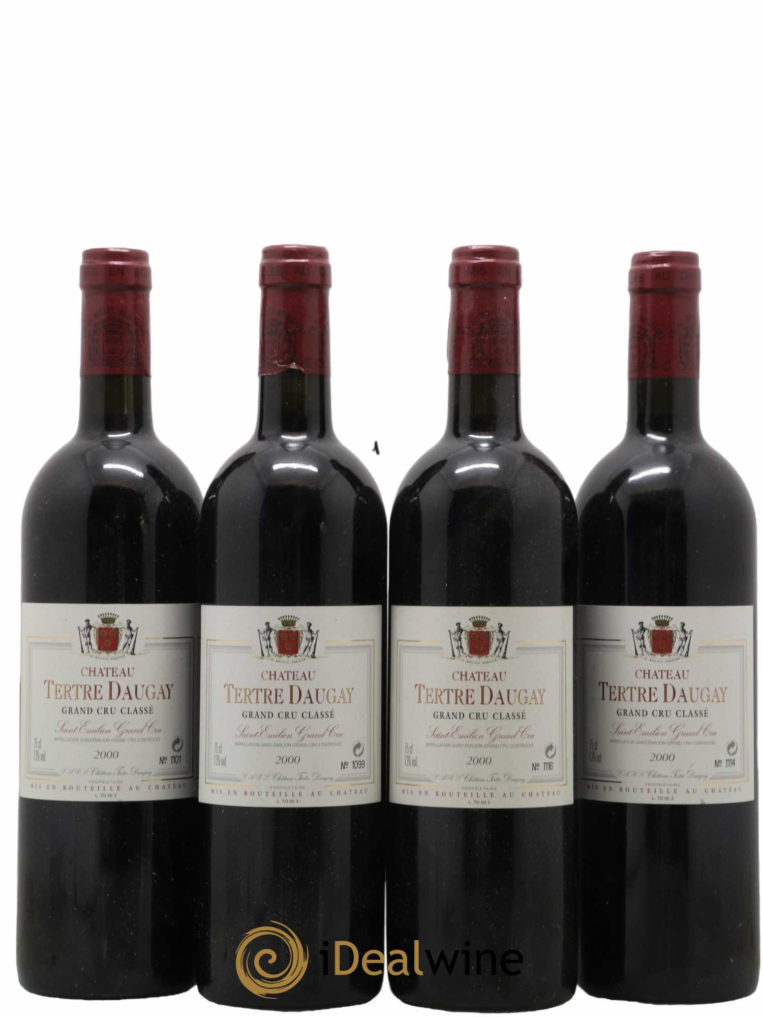 Château Tertre Daugay Grand Cru Classé 2000 - Lot de 4 bouteilles - 0