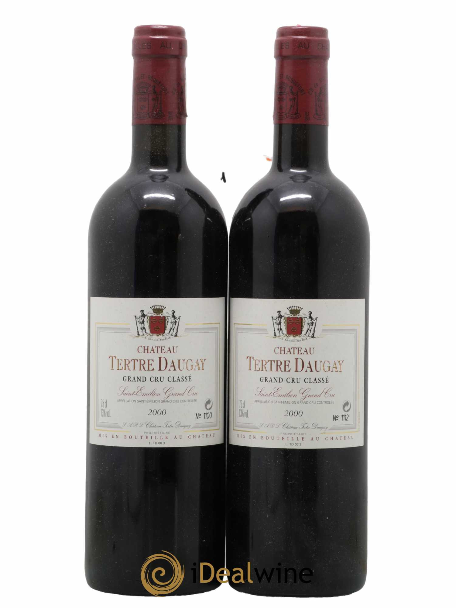 Château Tertre Daugay Grand Cru Classé 2000 - Lot de 2 bouteilles - 0